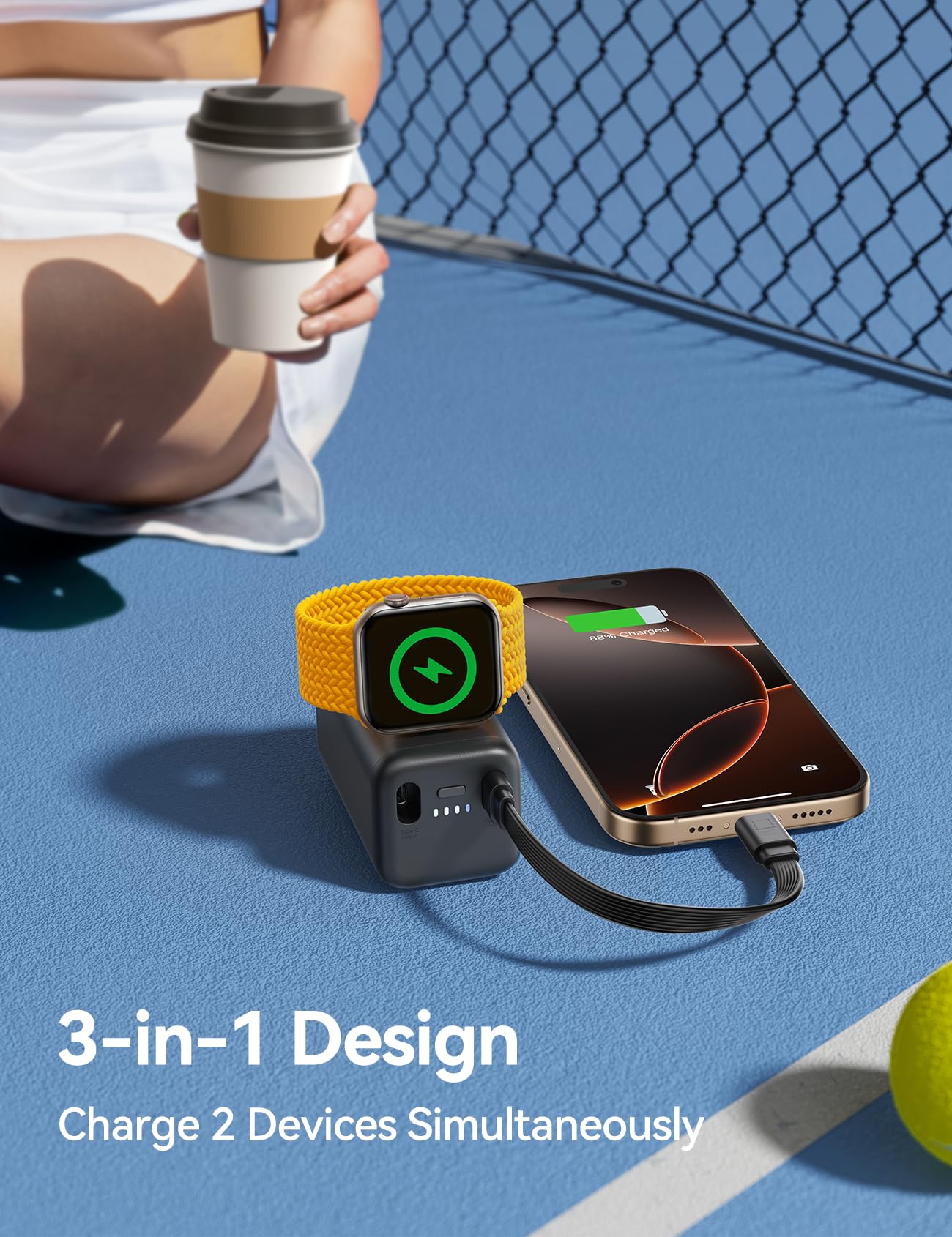 Foto 4 pulgar | Cargador Portátil Joyroom 5000mah Para Apple Watch Negro - Venta Internacional.