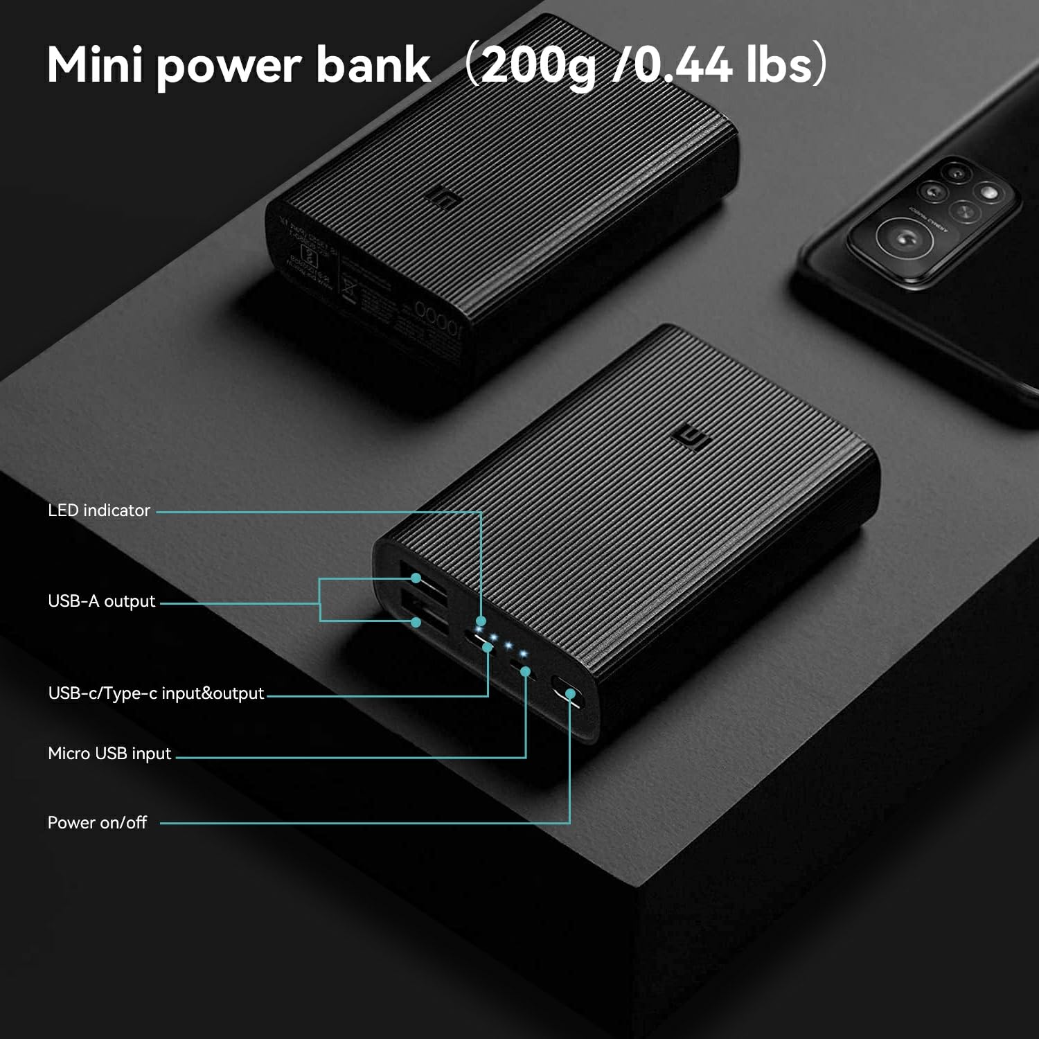 Foto 6 pulgar | Banco De Energía Xiaomi Mi Power Bank 3 Ultra Compact De 10000 Mah - Venta Internacional.