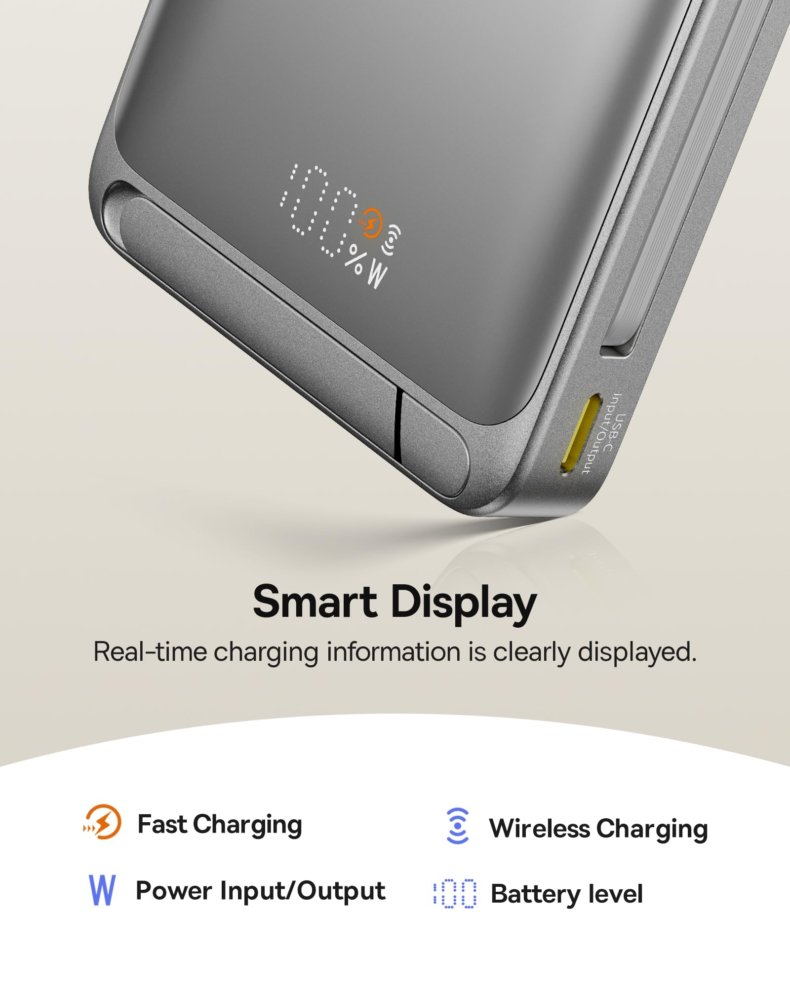 Foto 7 pulgar | Cargador Portátil Baseus Nomos P2 45w 10,000mah Para Iphone - Venta Internacional.