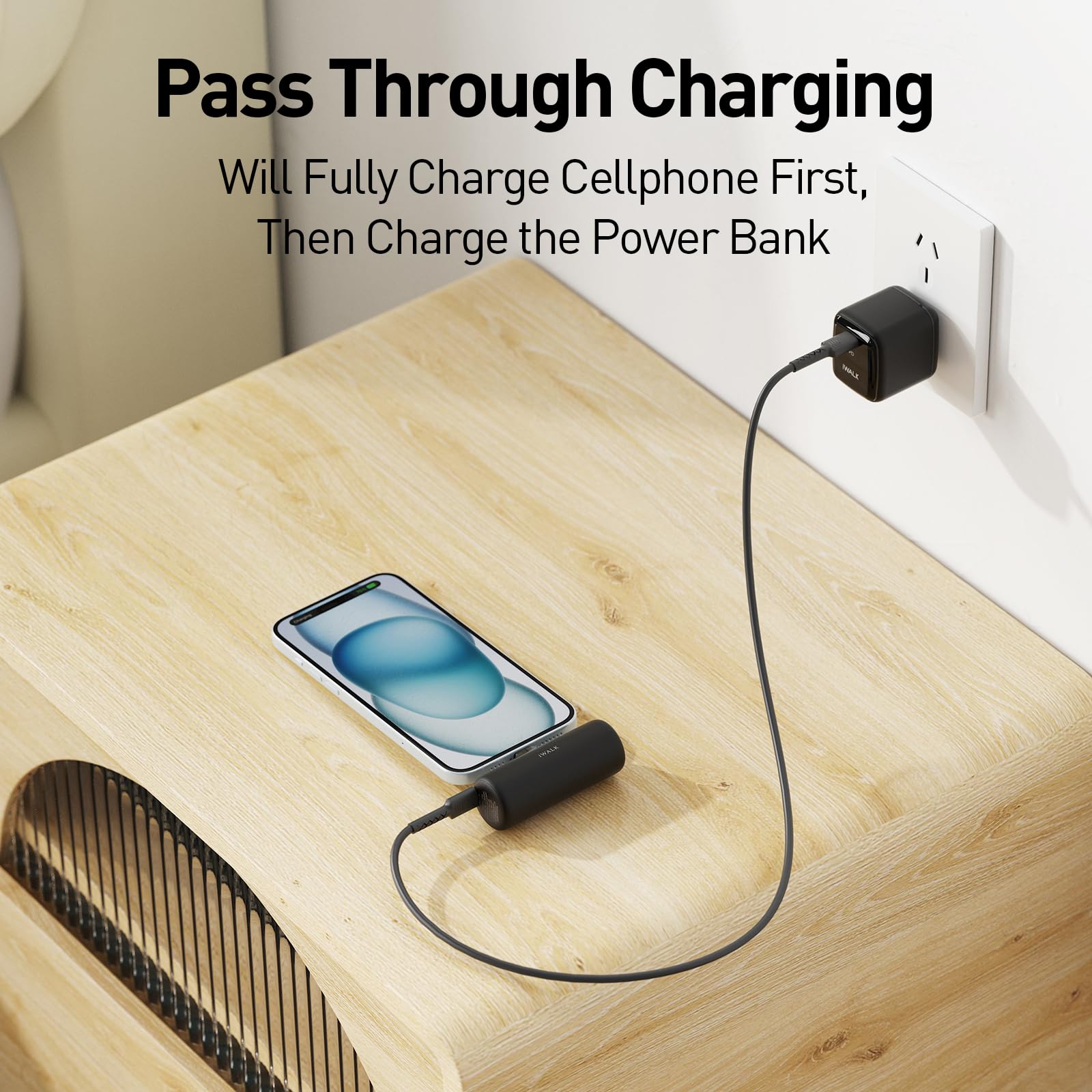 Foto 6 pulgar | Cargador Portátil Iwalk Power Bank De 4500 Mah Para Iphone 15/16 - Venta Internacional.