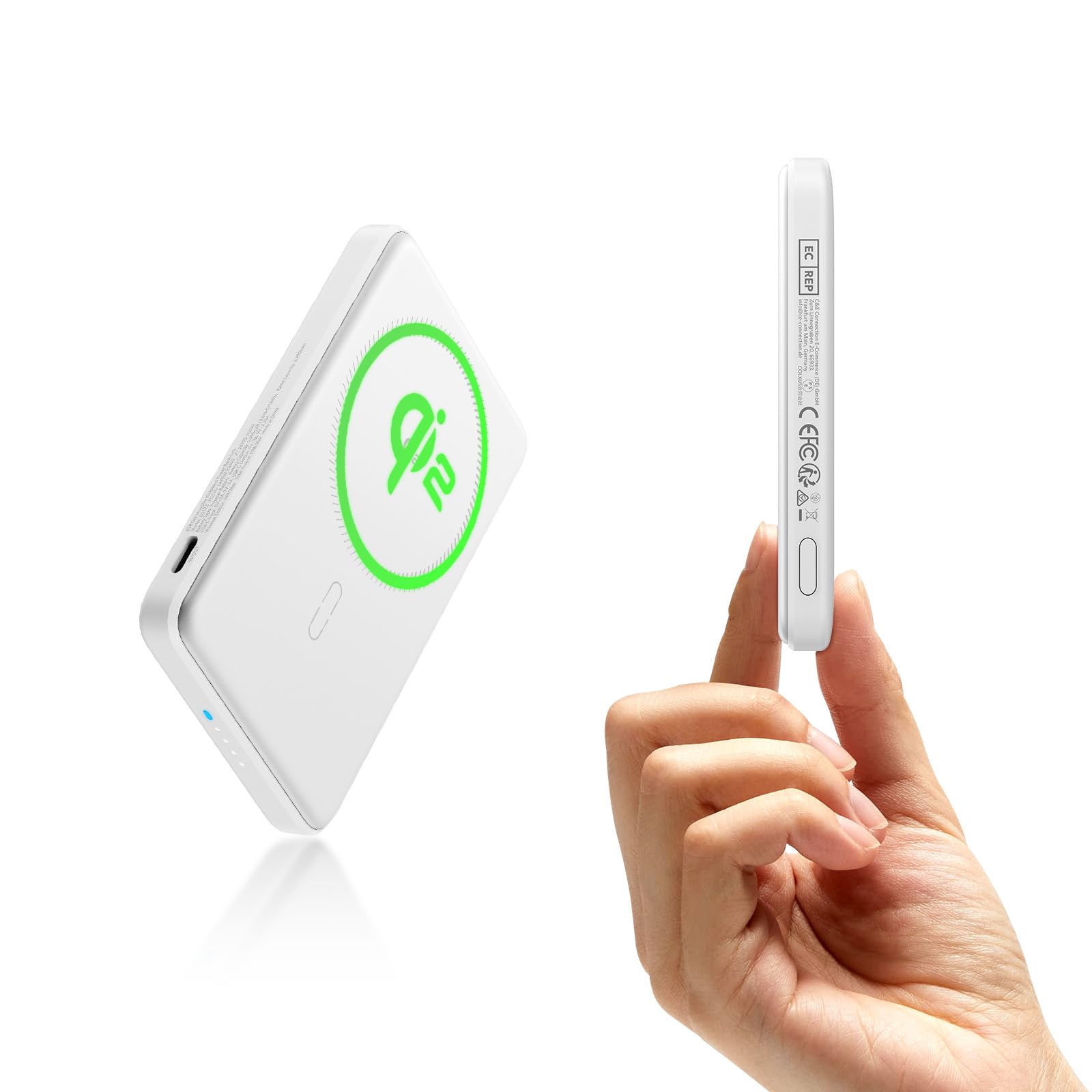 Batería Externa Magsafe Esr Ultracompacta De 5000 Mah Y 15 W, Color Blanco - Venta Internacional.