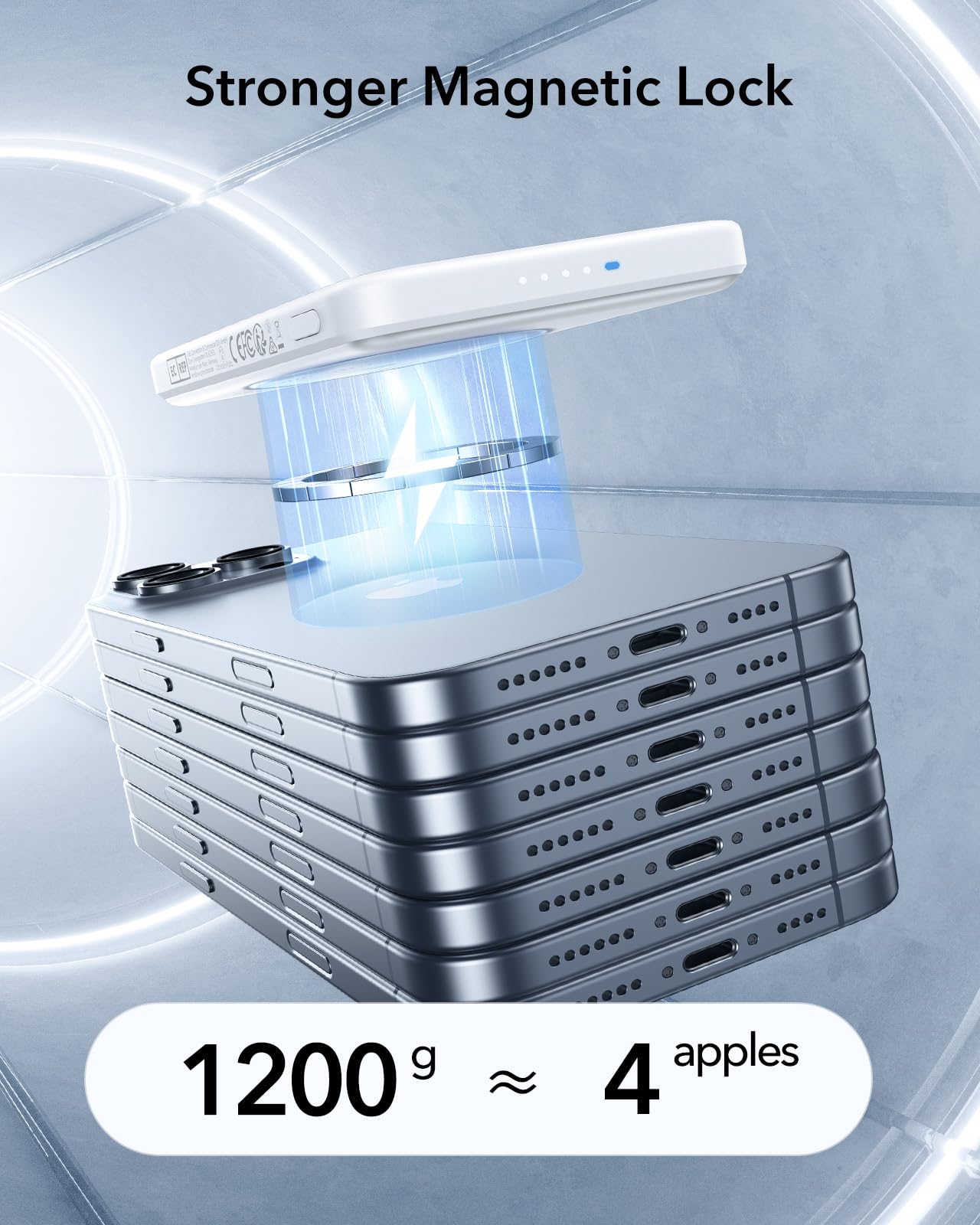 Foto 7 pulgar | Batería Externa Magsafe Esr Ultracompacta De 5000 Mah Y 15 W, Color Blanco - Venta Internacional.