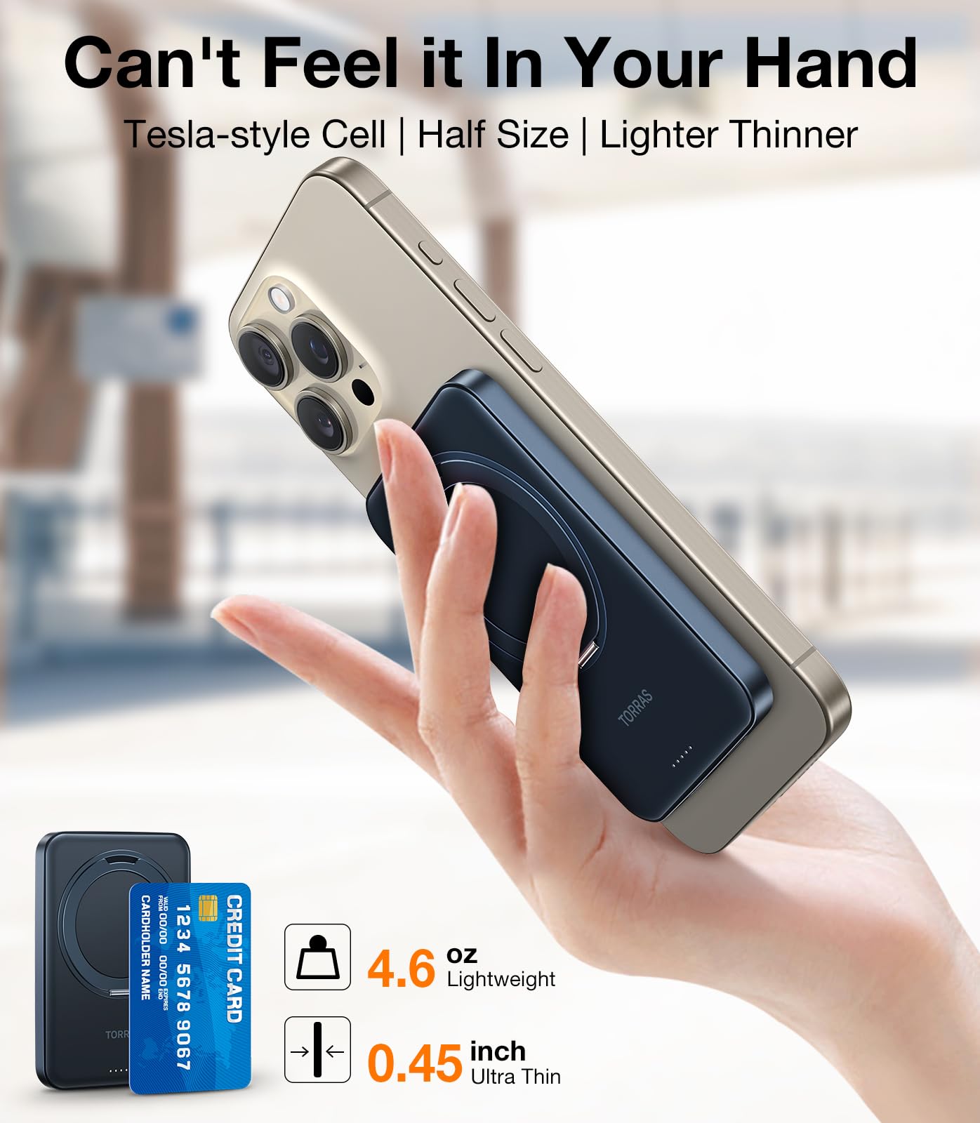 Foto 3 pulgar | Cargador Portátil Power Bank Torras De 5.000 Mah Para Iphone - Venta Internacional.