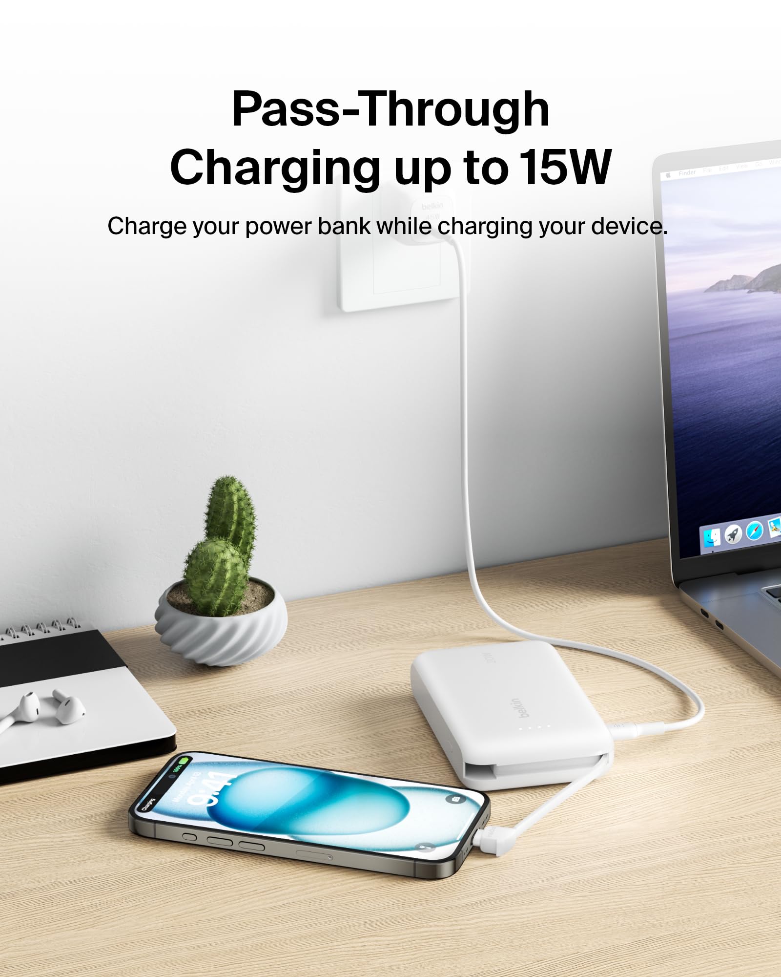 Foto 7 pulgar | Batería Externa Belkin 10k Pd 20w Con Cable Integrado Para Iphone - Venta Internacional.