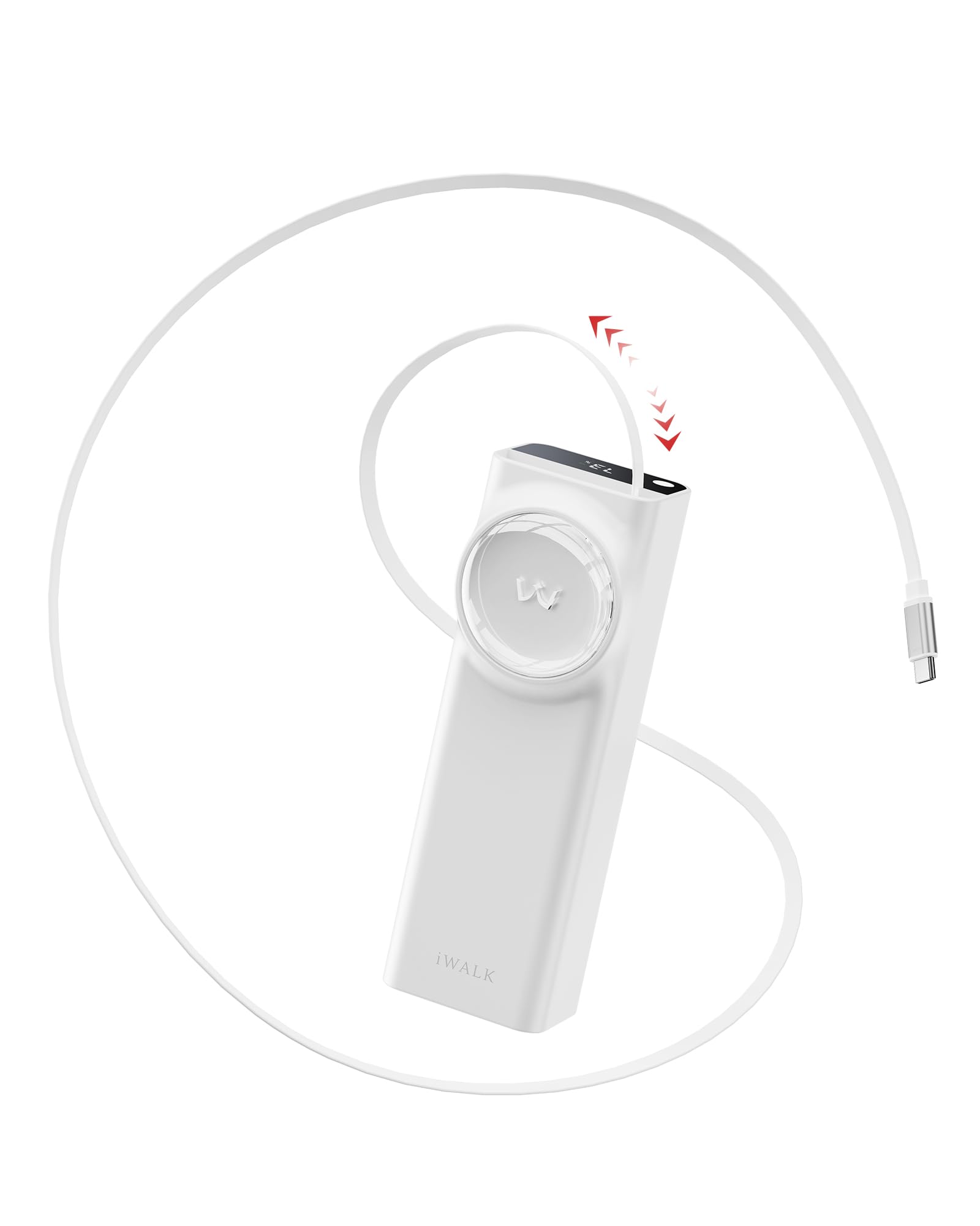 Power Bank Iwalk Reel De 20000 Mah Y 65 W Con Cable Usb-c Retráctil - Venta Internacional.