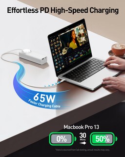 Foto 3 | Power Bank Iwalk Reel De 20000 Mah Y 65 W Con Cable Usb-c Retráctil - Venta Internacional.