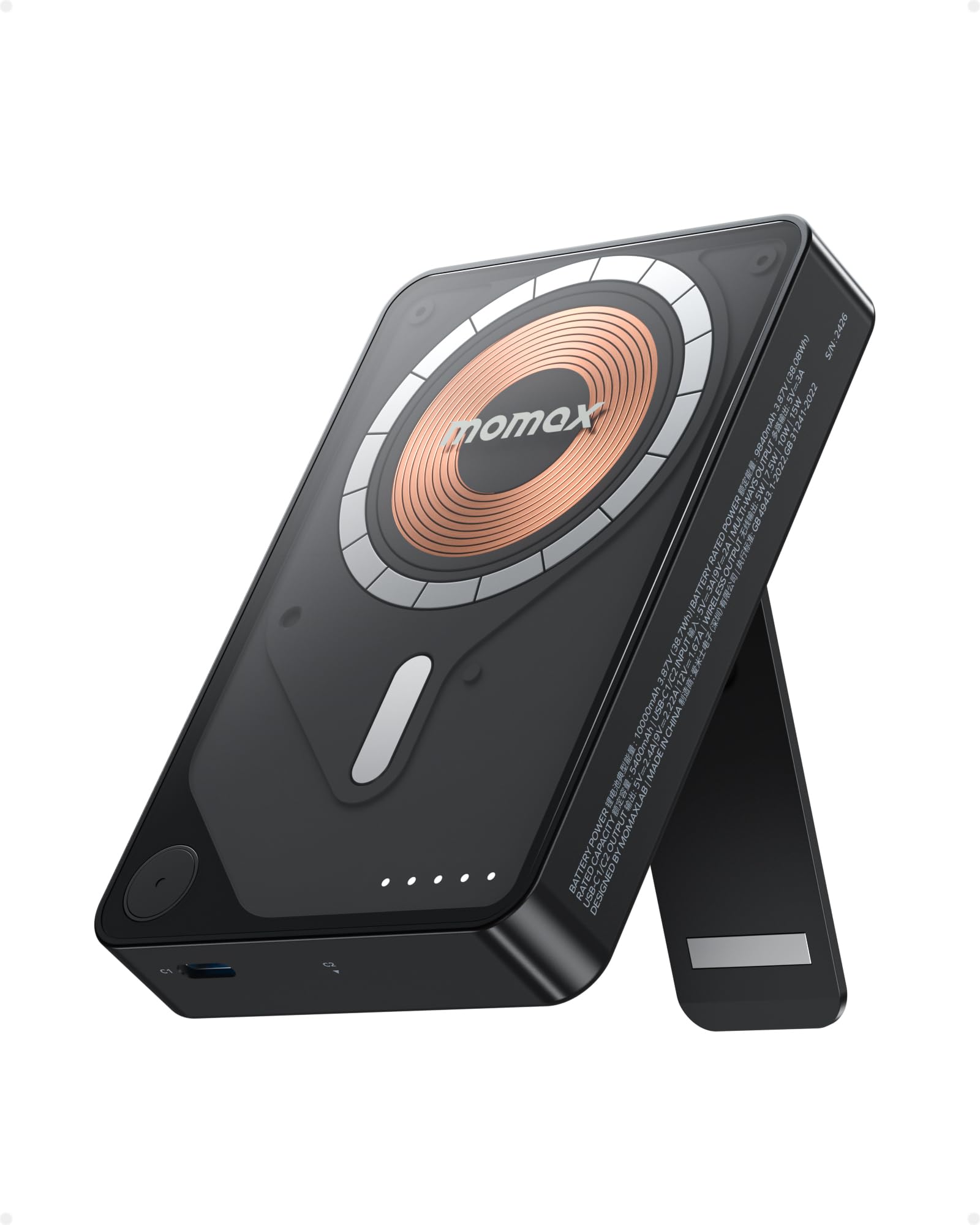 Foto 2 pulgar | Cargador Inalámbrico Power Bank Momax Magnetic De 10000 Mah De 20 W - Venta Internacional.