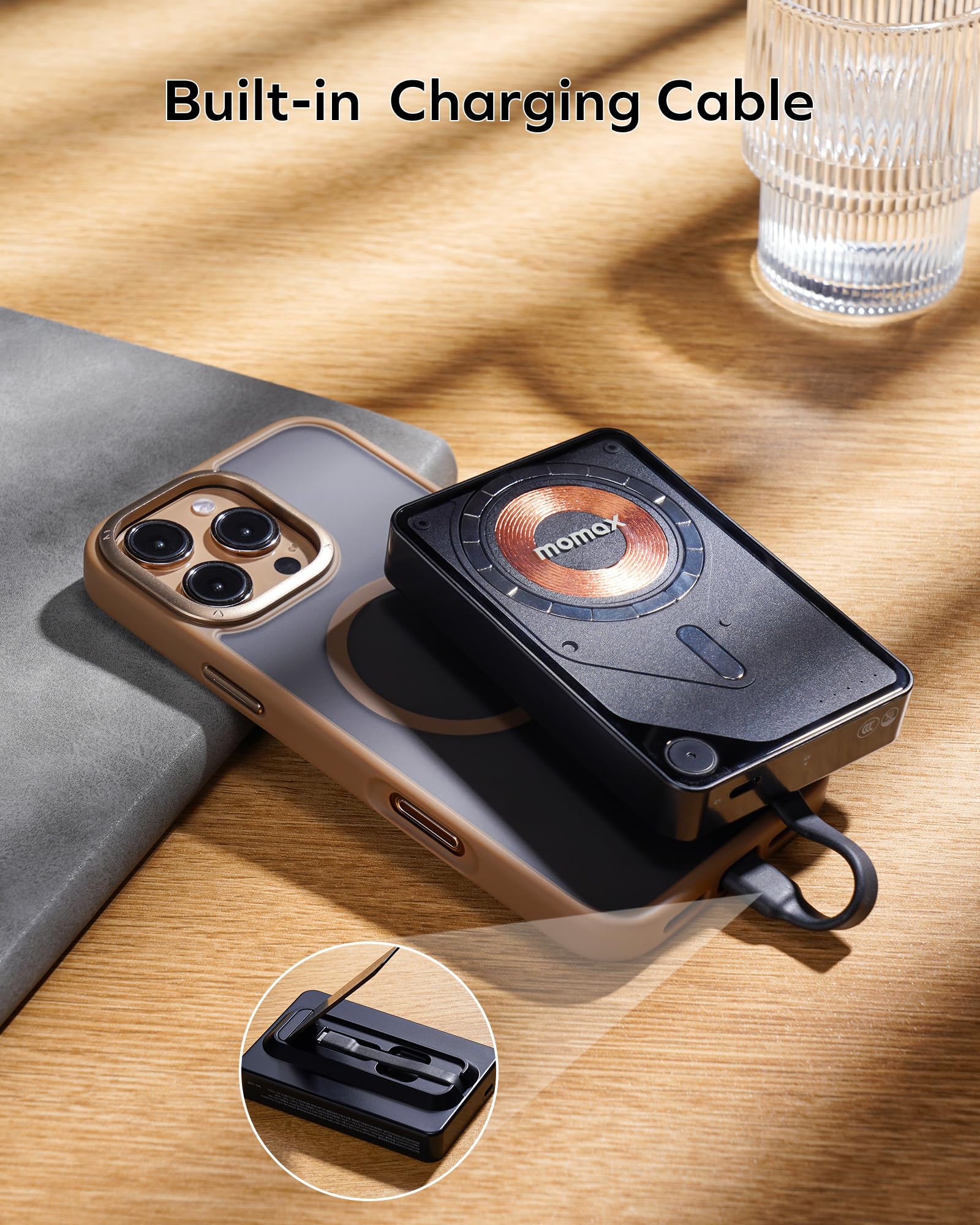 Foto 4 pulgar | Cargador Inalámbrico Power Bank Momax Magnetic De 10000 Mah De 20 W - Venta Internacional.