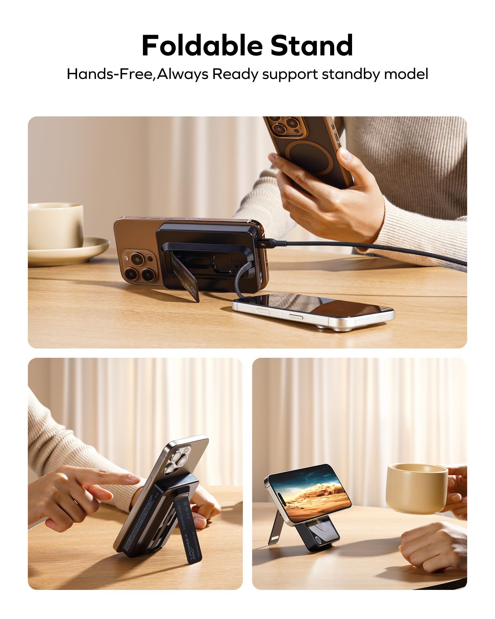 Foto 5 pulgar | Cargador Inalámbrico Power Bank Momax Magnetic De 10000 Mah De 20 W - Venta Internacional.