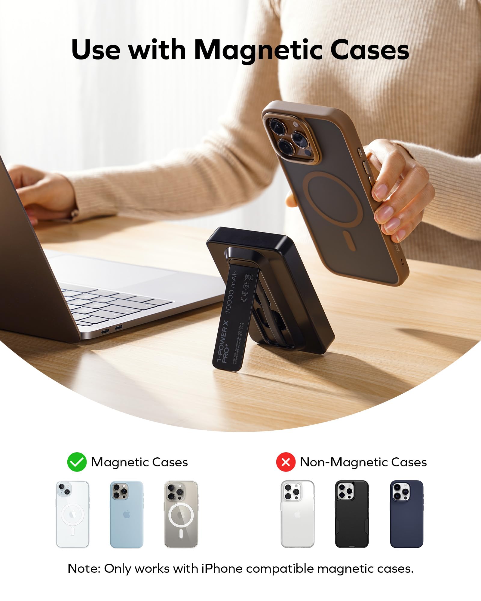 Foto 7 pulgar | Cargador Inalámbrico Power Bank Momax Magnetic De 10000 Mah De 20 W - Venta Internacional.