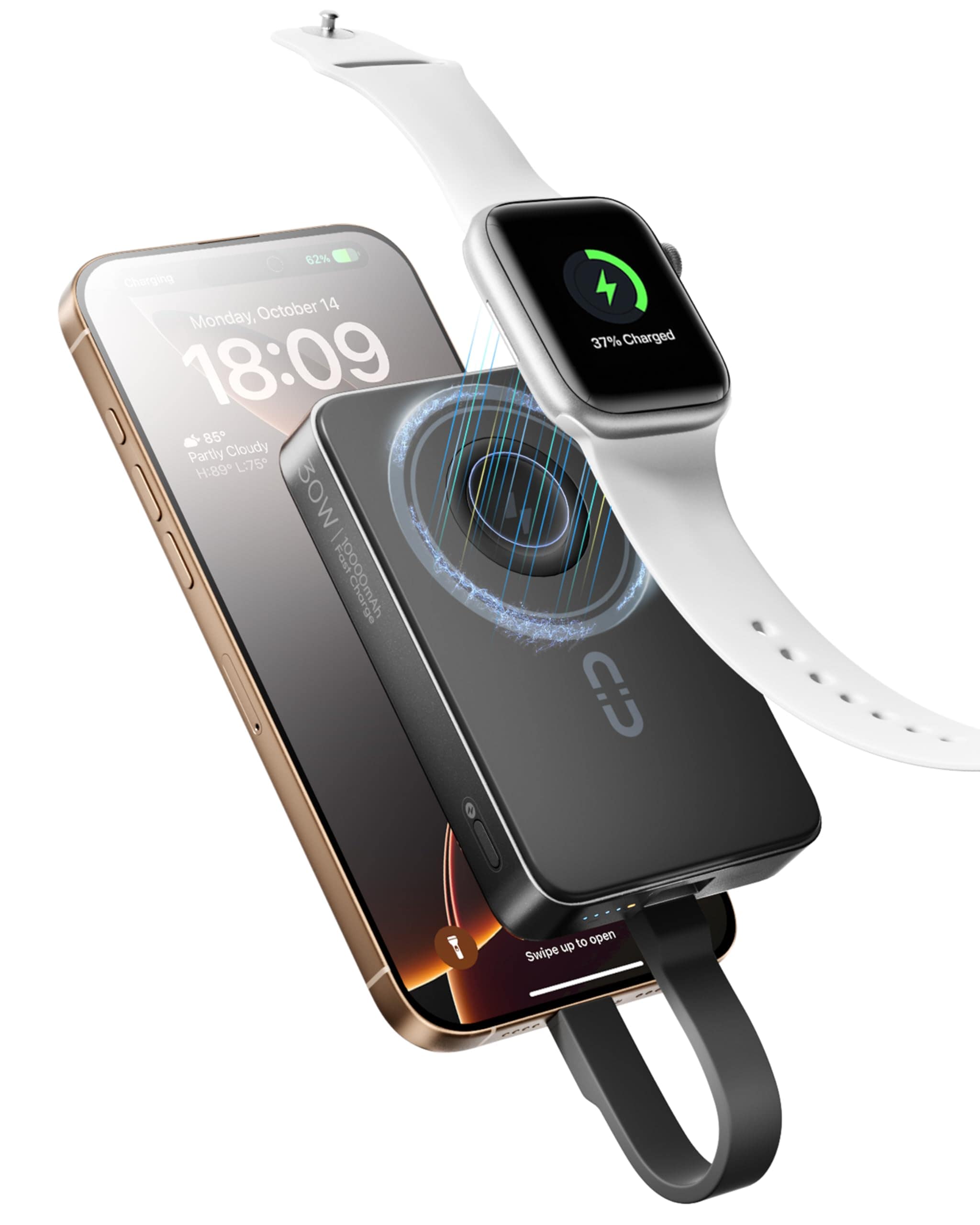 Power Bank Romoss Magnetic 10000 Mah 30 W Pd Con Cargador Inalámbrico - Venta Internacional. $1,058
