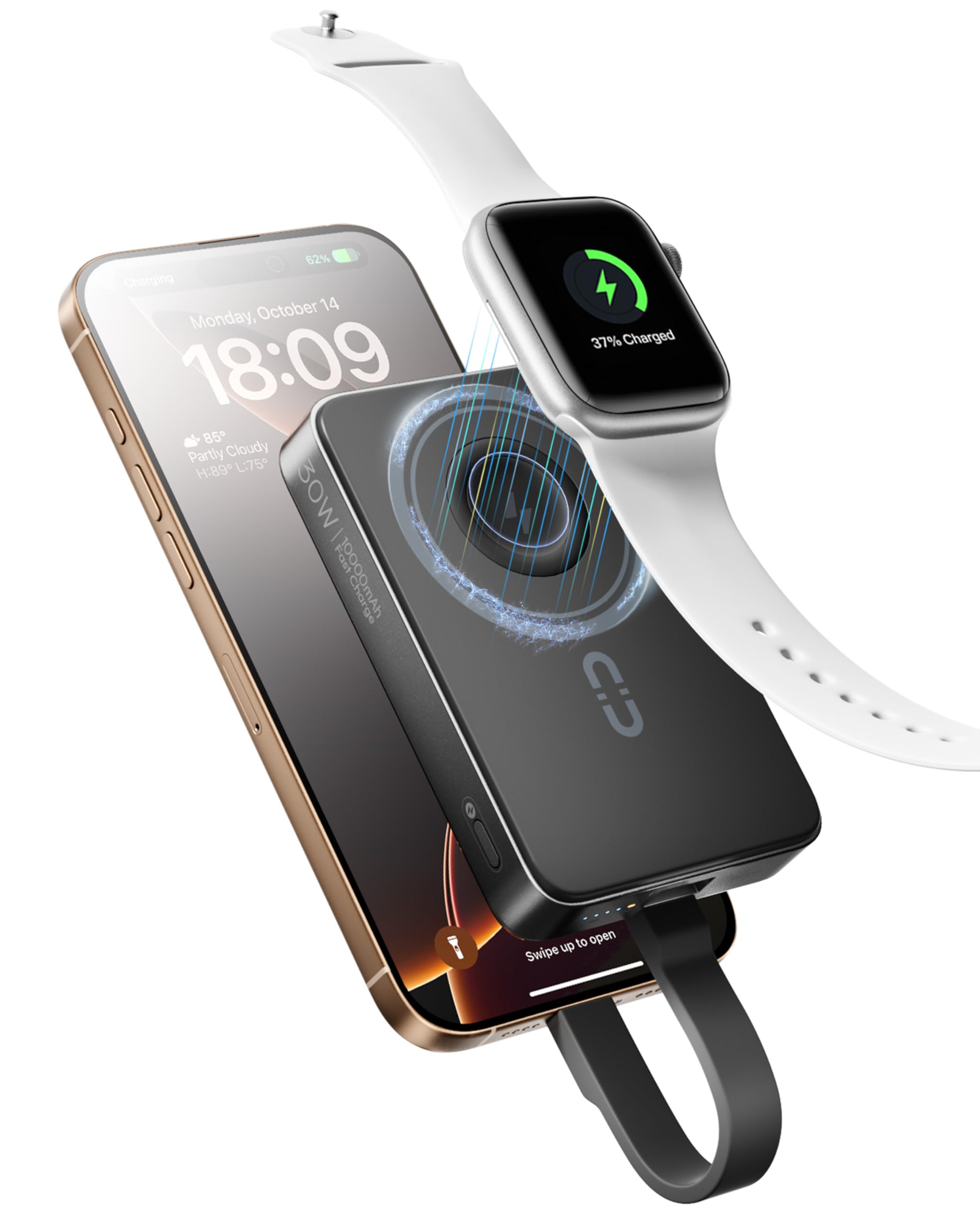 Foto 1 | Power Bank Romoss Magnetic 10000 Mah 30 W Pd Con Cargador Inalámbrico - Venta Internacional.