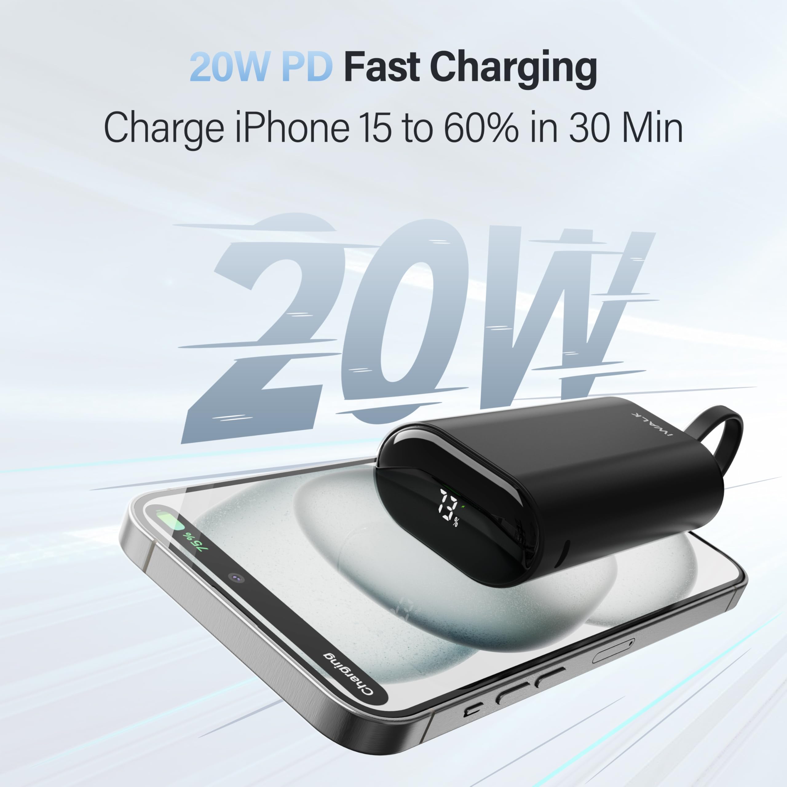 Foto 6 pulgar | Power Bank Iwalk 9600 Mah 20 W Pd De Carga Rápida Para Iphone - Venta Internacional.