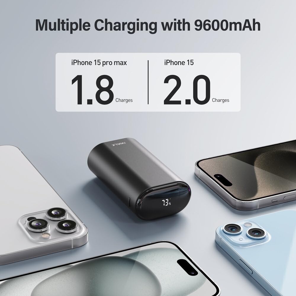 Foto 7 pulgar | Power Bank Iwalk 9600 Mah 20 W Pd De Carga Rápida Para Iphone - Venta Internacional.