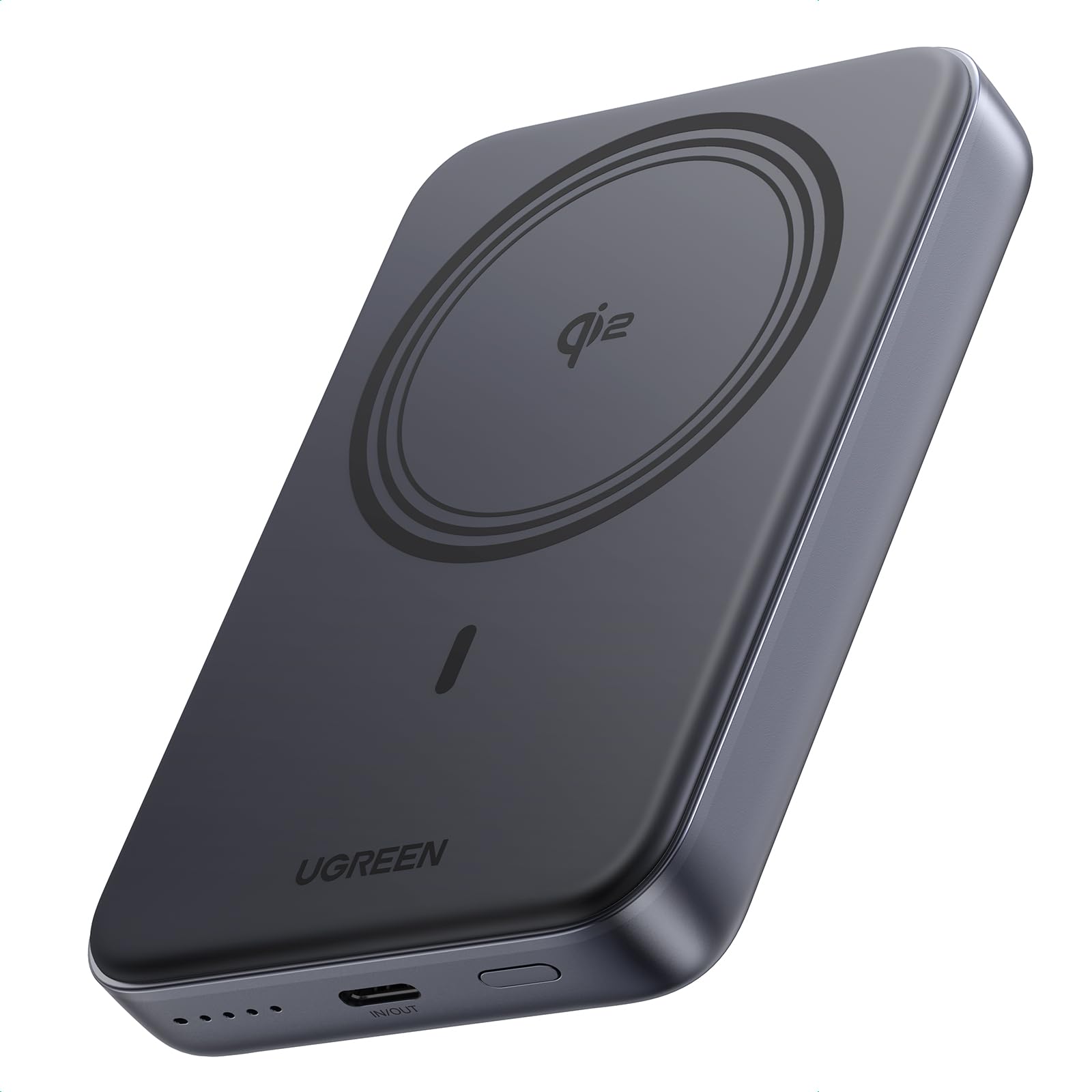 Foto 2 pulgar | Batería Externa Ugreen Magnetic Qi2 Certificada, 15 W, 10000 Mah, Negra - Venta Internacional.