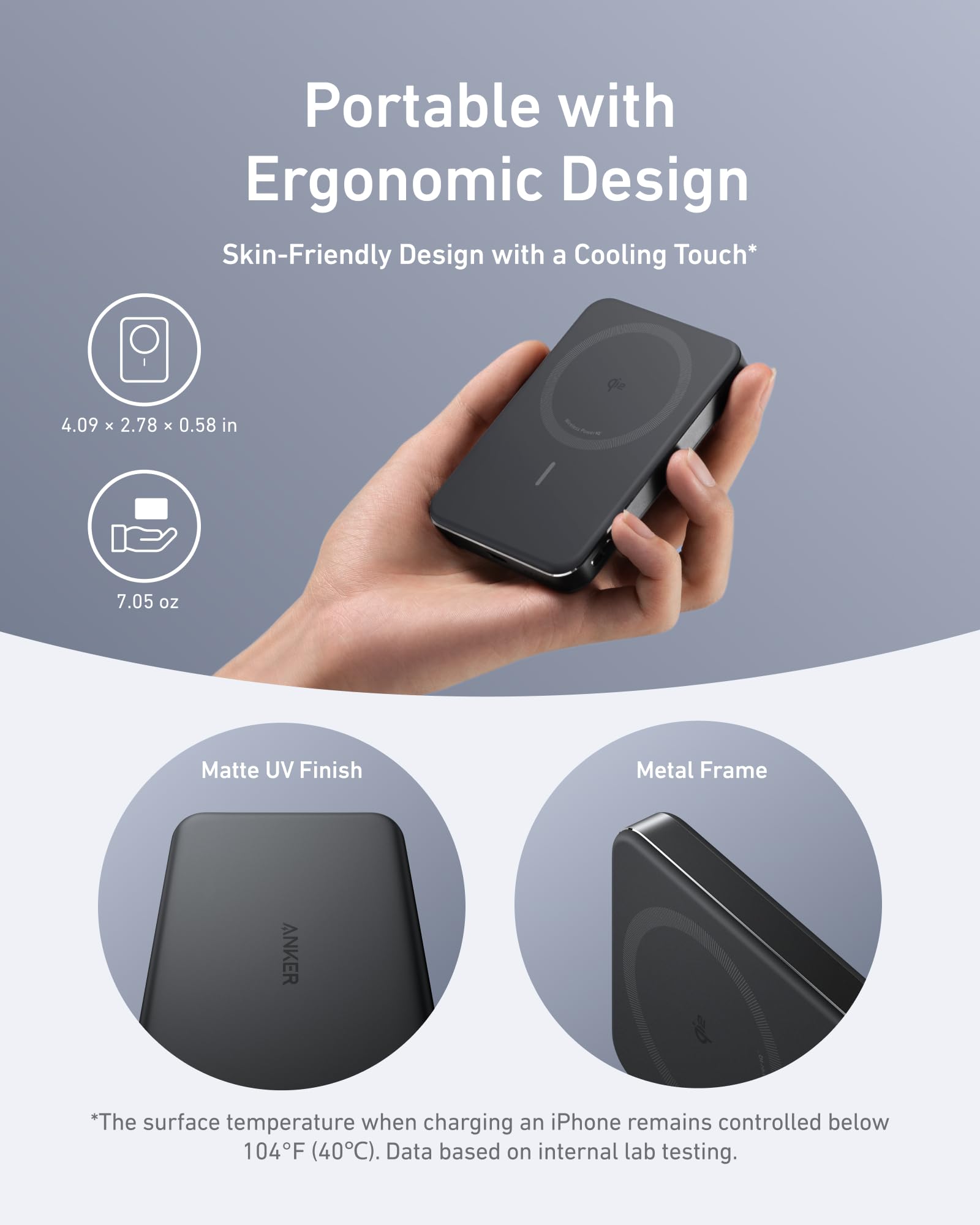 Foto 5 pulgar | Power Bank Anker Maggo 10.000 mAh con Carga Inalámbrica de 15 W - Venta Internacional