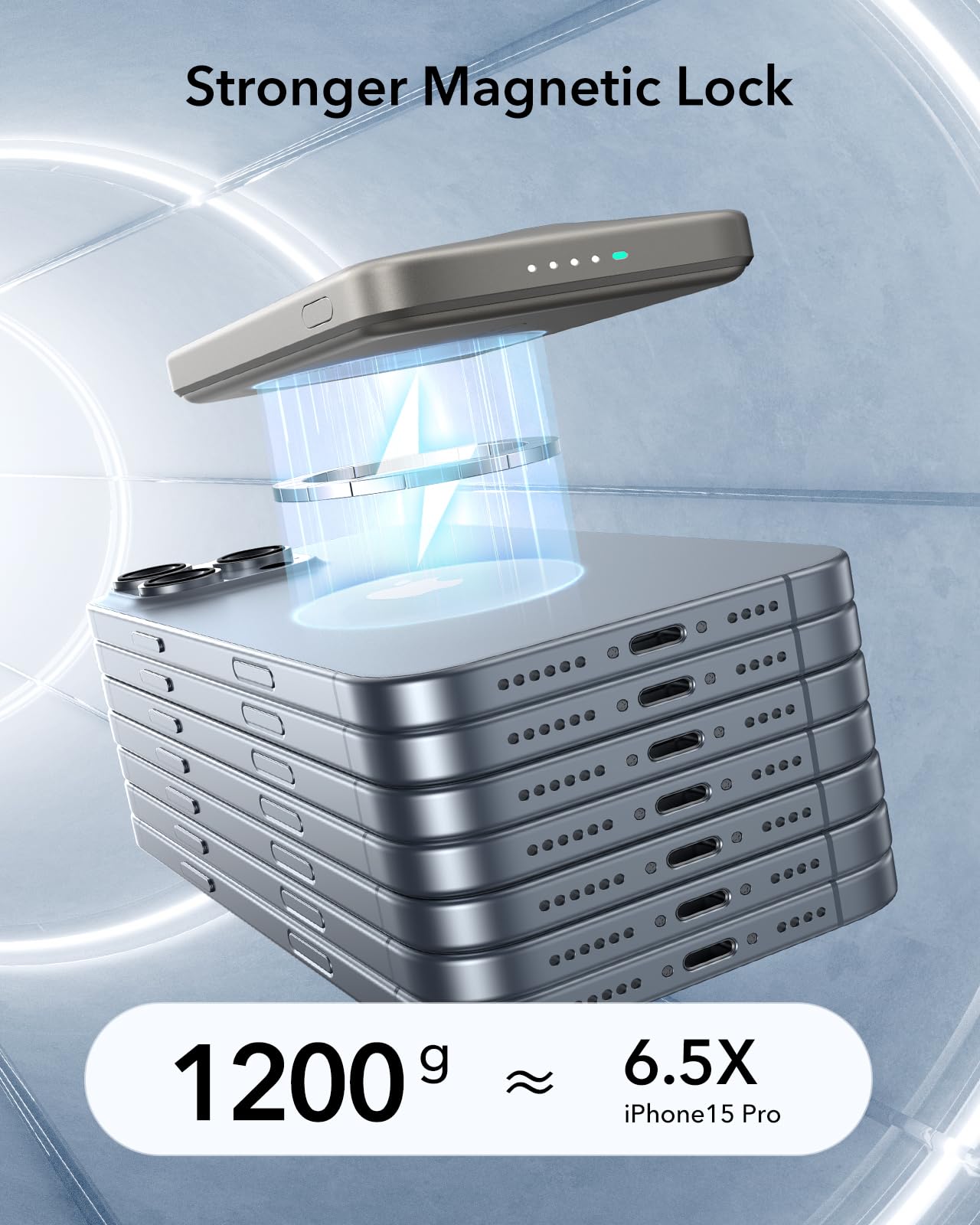 Foto 8 pulgar | Power Bank Esr Magsafe De 5000 Mah Con Soporte Para Iphone - Venta Internacional.