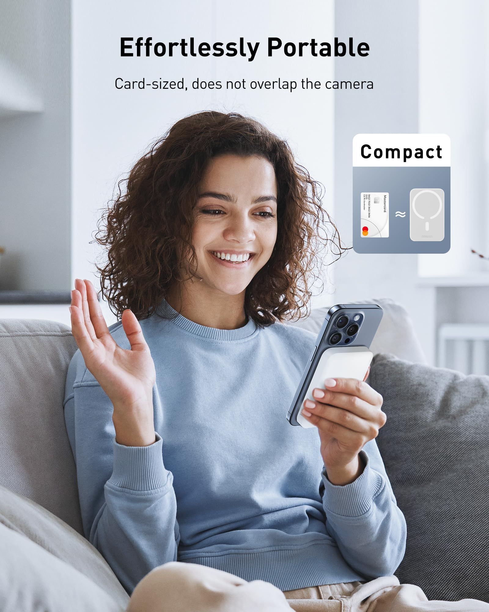 Foto 4 pulgar | Cargador Portátil Inalámbrico Baseus Mini 6.000 Mah Para Iphone - Venta Internacional.