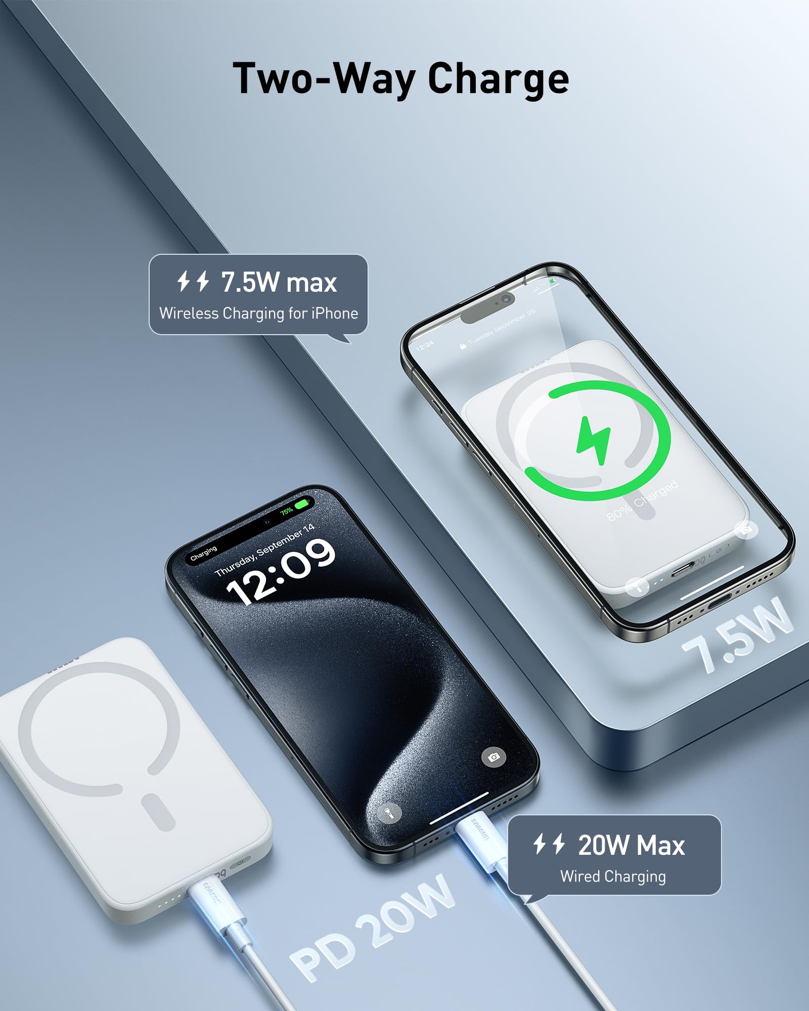 Foto 7 pulgar | Cargador Portátil Inalámbrico Baseus Mini 6.000 Mah Para Iphone - Venta Internacional.