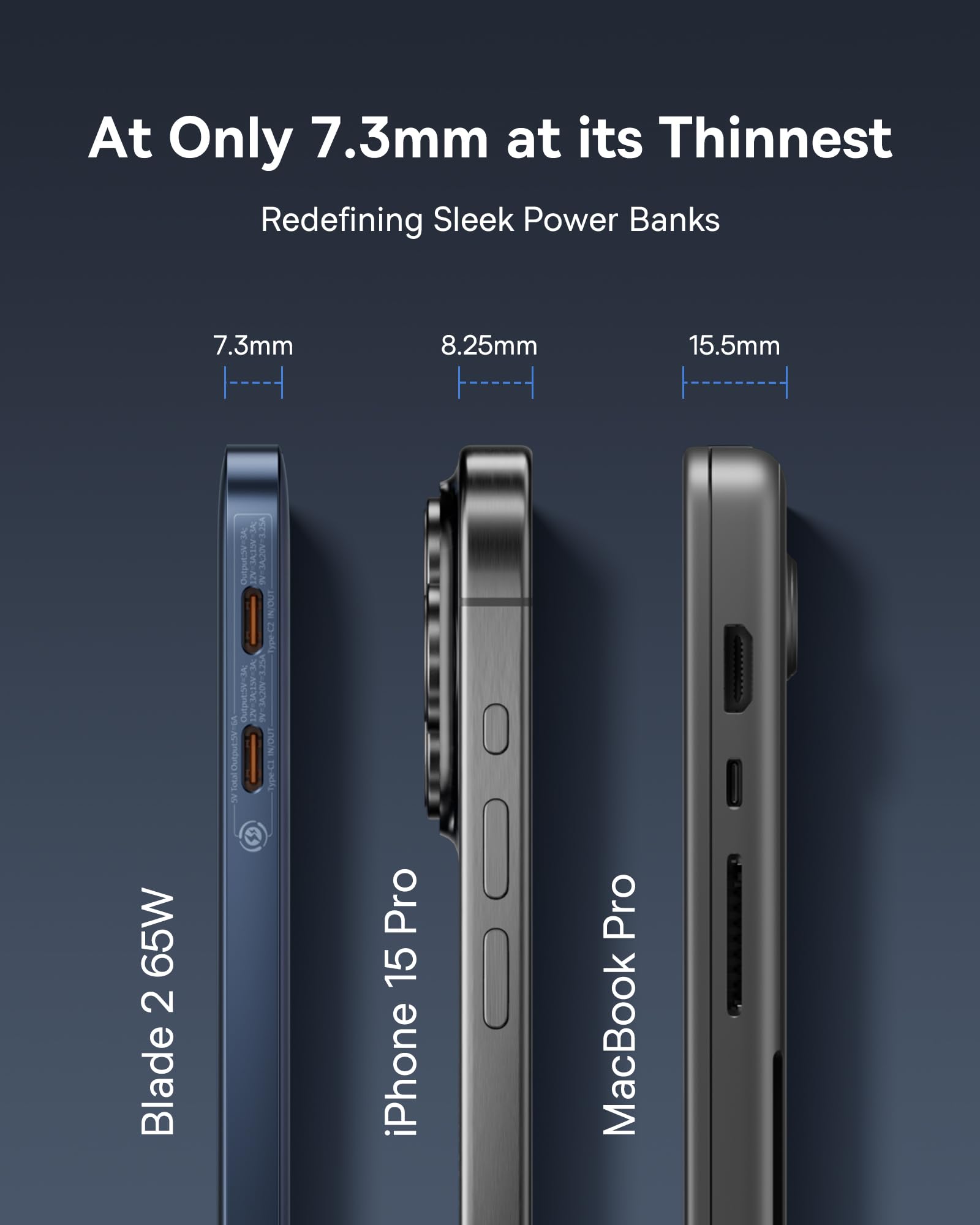 Foto 4 pulgar | Power Bank Baseus Blade 2 12000mah 65w PD con Pantalla Digital - Venta Internacional