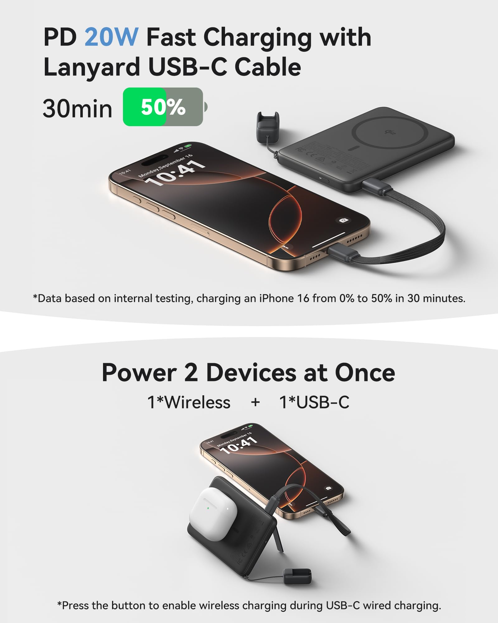 Foto 4 | Cargador Portátil Iniu Magnetic Power Bank De 5000 Mah Y 20 W - Venta Internacional.