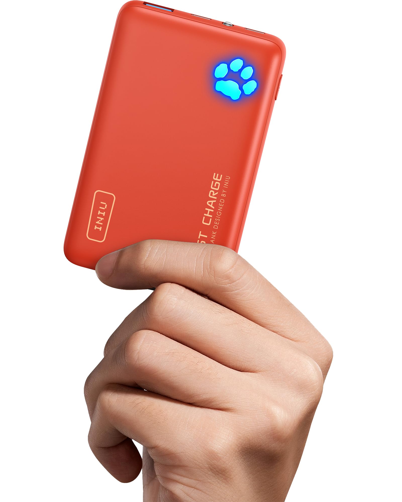 Foto 2 pulgar | Cargador Portátil Iniu 10000 Mah 22,5 W Slim Power Bank Naranja - Venta Internacional.