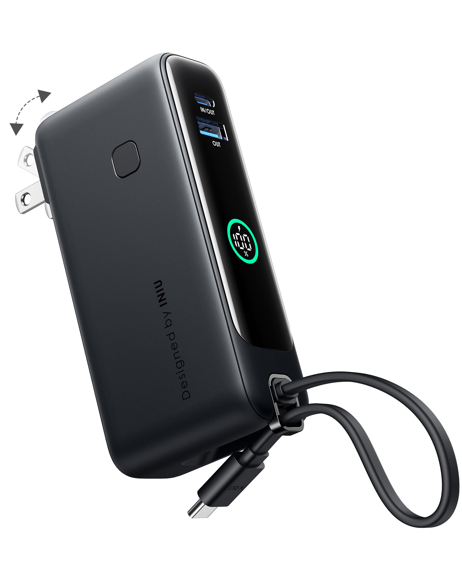 Foto 2 pulgar | Cargador Portátil Iniu Power Bank De 10000 Mah, Carga Rápida Pd De 30 W - Venta Internacional.