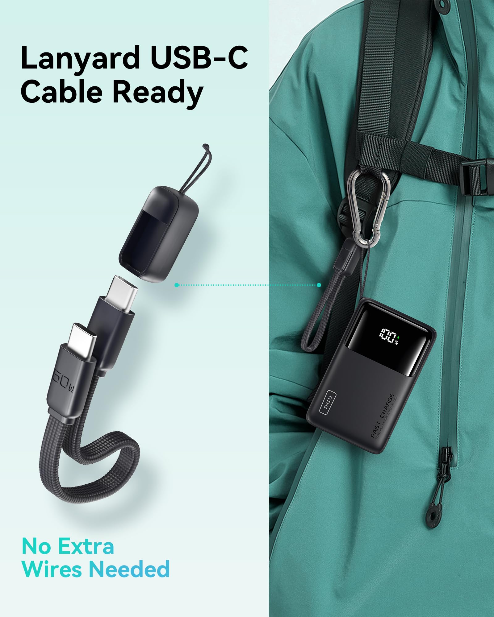 Foto 6 pulgar | Cargador Portátil Iniu 10000 Mah 45 W Pd Power Bank Usb-c - Venta Internacional.