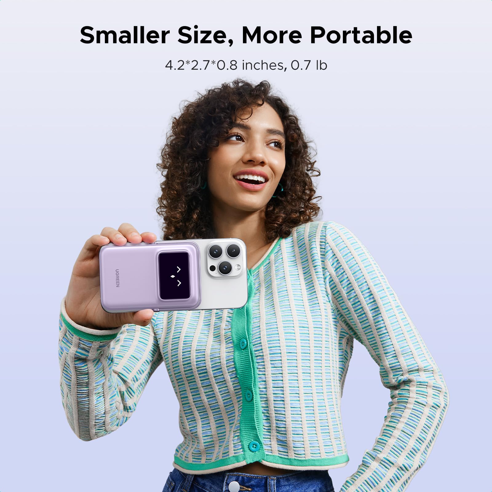 Foto 7 | Cargador Portátil Ugreen Uno De 10000 Mah Con Banco De Energía Inalámbrico - Venta Internacional.