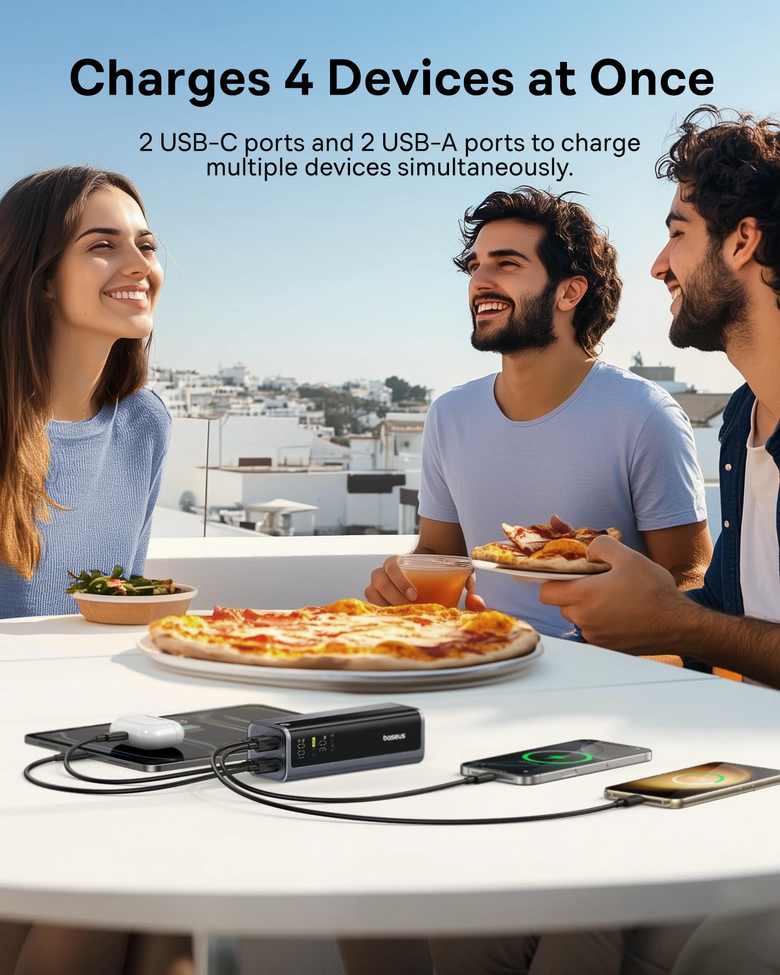 Foto 5 pulgar | Banco De Energía Baseus 145 W 20,800 Mah Con 4 Puertos Para Macbook - Venta Internacional.