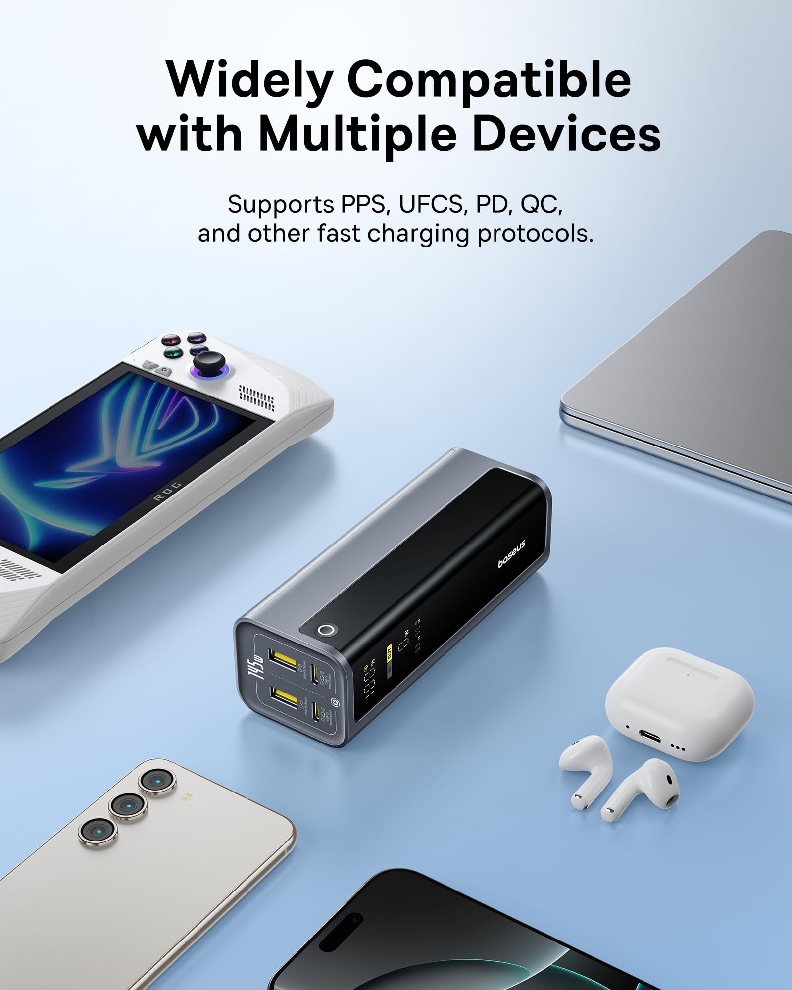 Foto 7 | Banco De Energía Baseus 145 W 20,800 Mah Con 4 Puertos Para Macbook - Venta Internacional.
