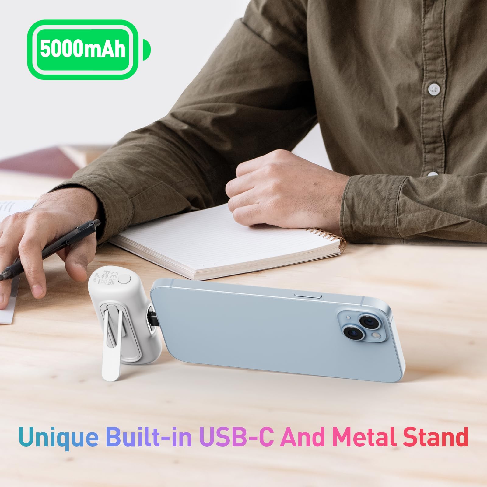 Foto 5 | Cargador Portátil Iwalk 5000mah 20w Pd De Carga Rápida Usb-c - Venta Internacional.