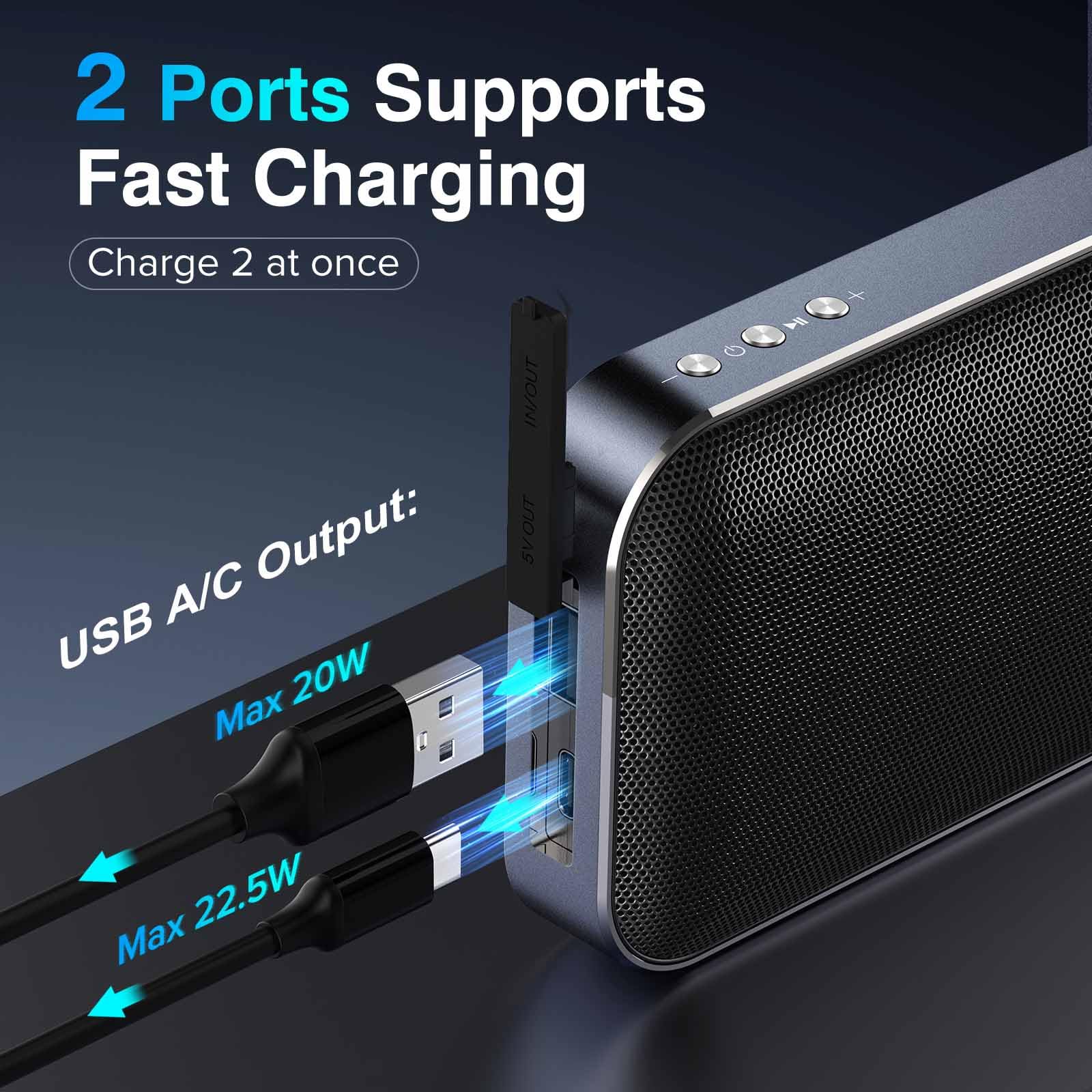 Foto 3 pulgar | Cargador Portátil Power Bank Con Altavoz Bluetooth De 5000 Mah - Venta Internacional.