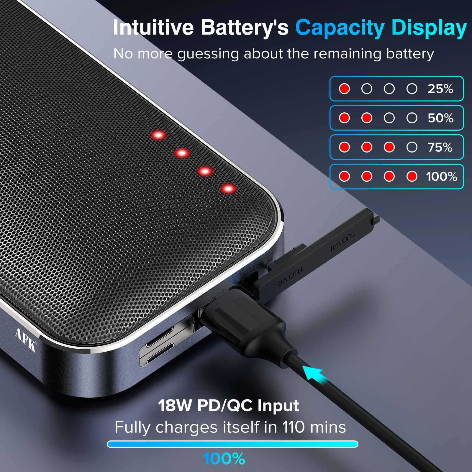 Foto 6 pulgar | Cargador Portátil Power Bank Con Altavoz Bluetooth De 5000 Mah - Venta Internacional.