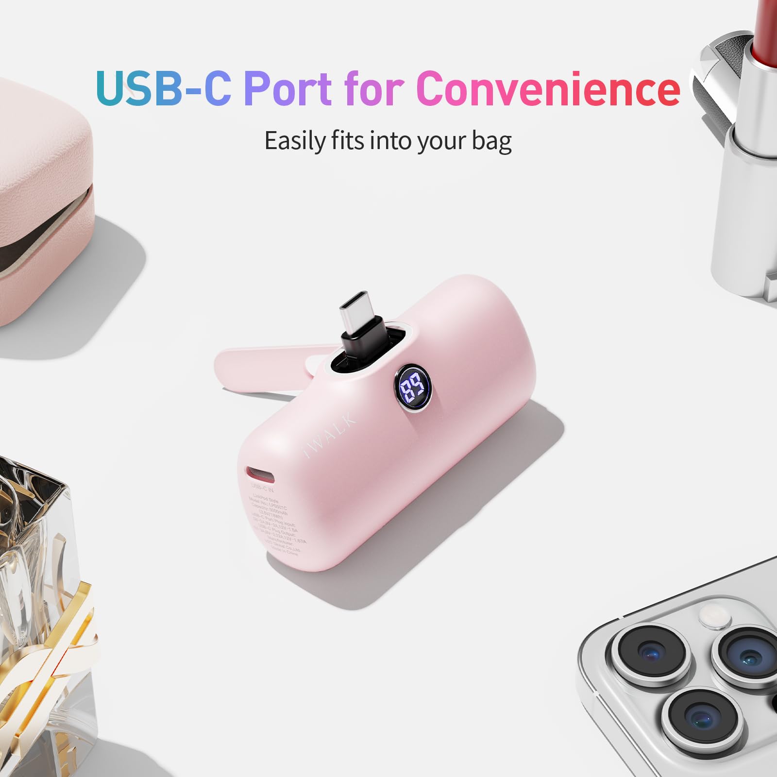 Foto 4 pulgar | Cargador Portátil Iwalk 5000 Mah Con 20 W Pd Para Iphone 15/16 - Venta Internacional.