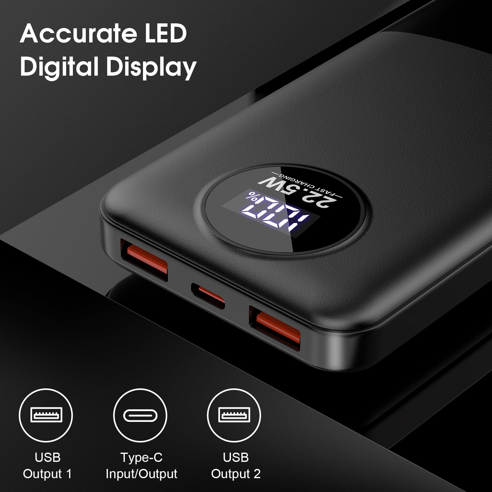 Foto 7 pulgar | Cargador Portátil Power Bank De 10000 Mah Usb-c De 22,5 W De Carga Rápida - Venta Internacional.