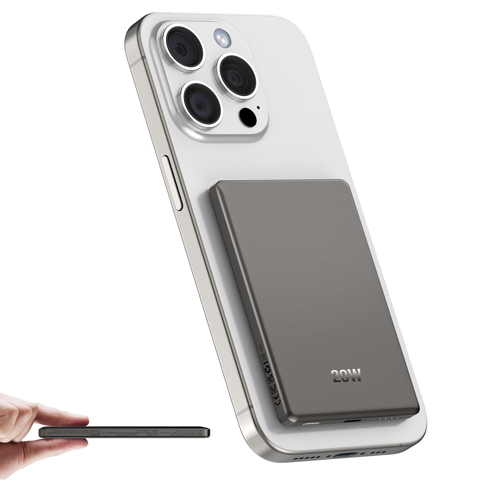 Foto 2 pulgar | Cargador Portátil Dbasne Magnético De 5.000 Mah Para Iphone - Venta Internacional.