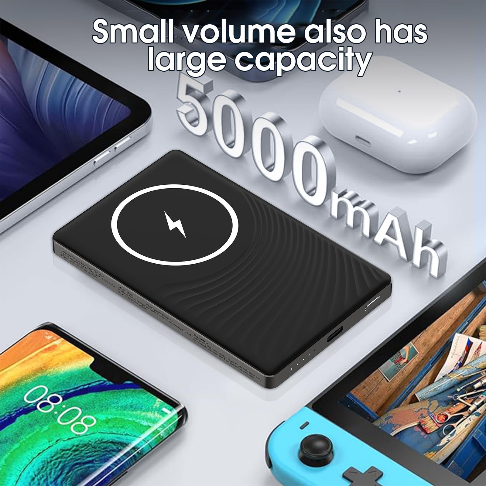 Foto 7 | Cargador Portátil Dbasne Magnético De 5.000 Mah Para Iphone - Venta Internacional.