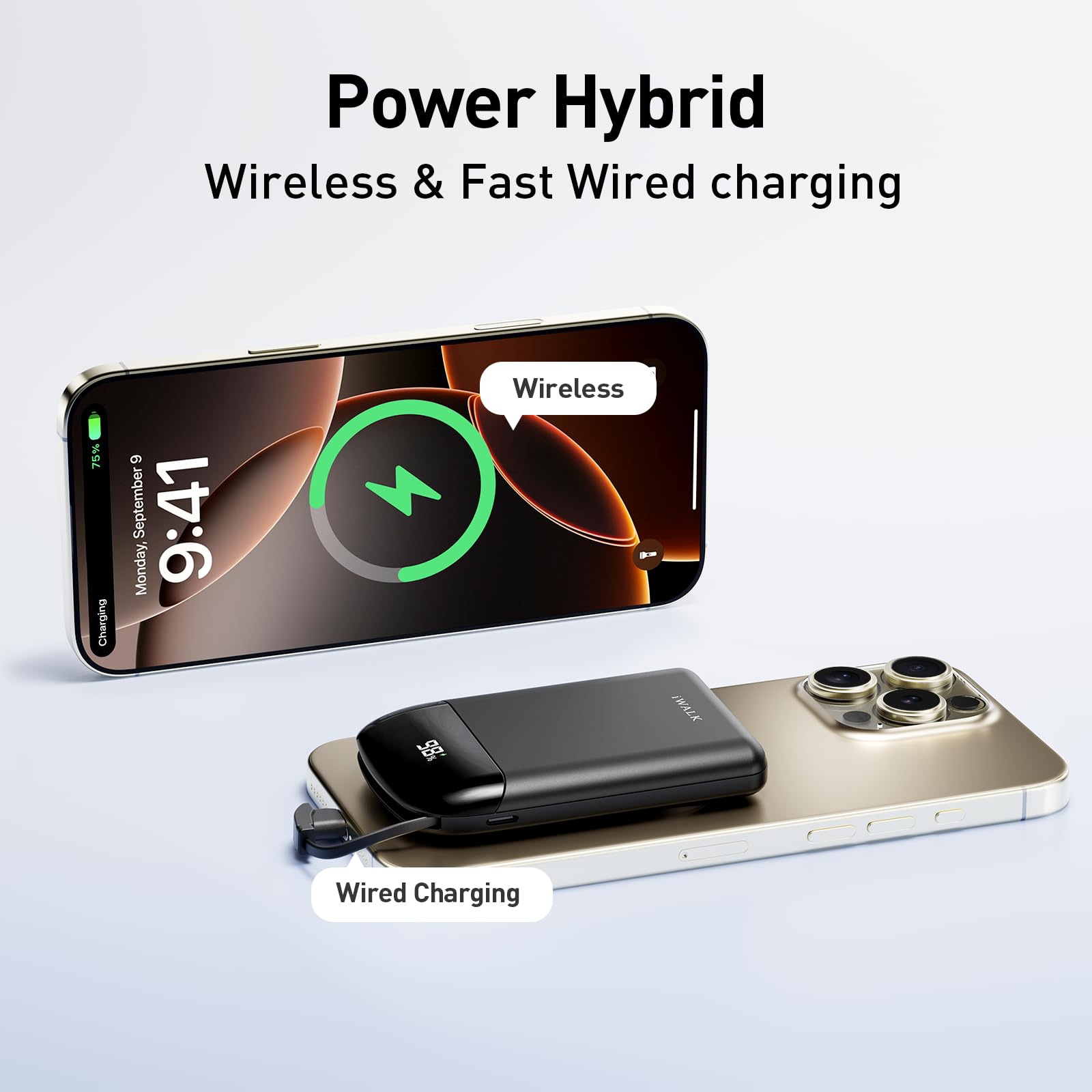 Foto 3 pulgar | Cargador Portátil Iwalk 10,000mah Magnetic Power Bank Negro - Venta Internacional.