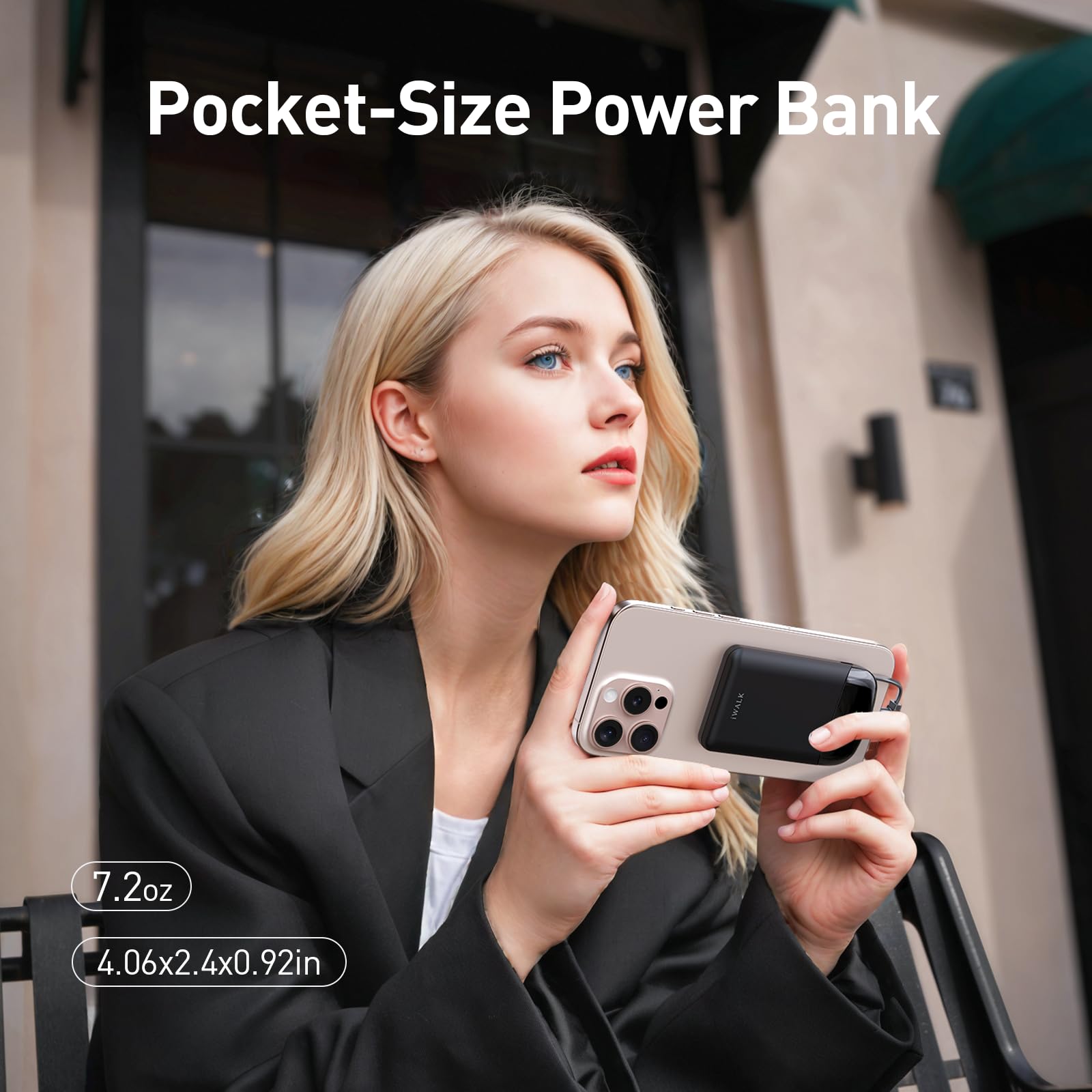 Foto 8 pulgar | Cargador Portátil Iwalk 10,000mah Magnetic Power Bank Negro - Venta Internacional.