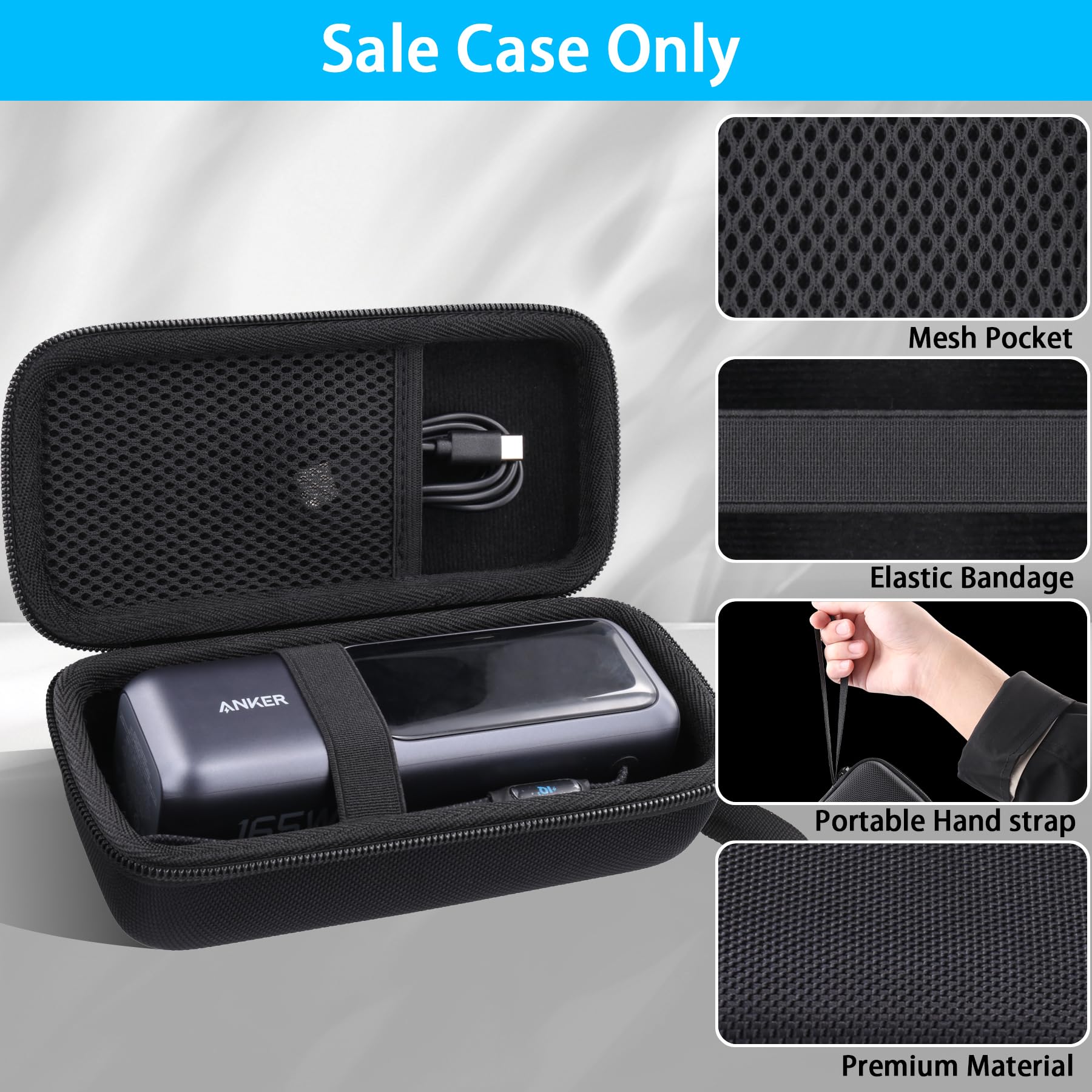 Foto 5 pulgar | Funda Rígida De Viaje Para Cargador Portátil Anker De 25.000 Mah - Venta Internacional.