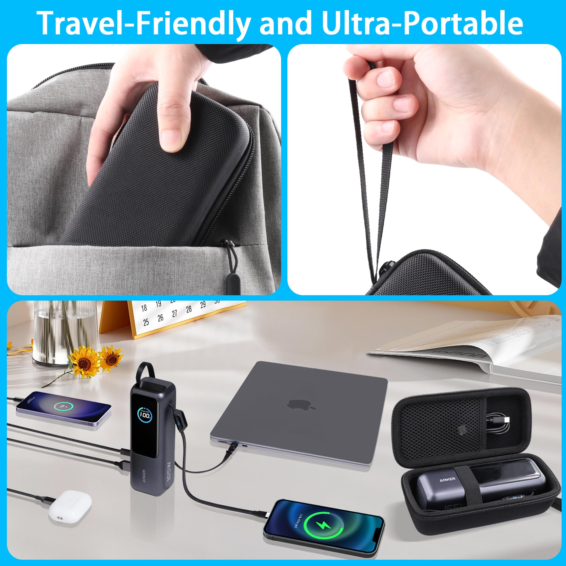 Foto 6 pulgar | Funda Rígida De Viaje Para Cargador Portátil Anker De 25.000 Mah - Venta Internacional.