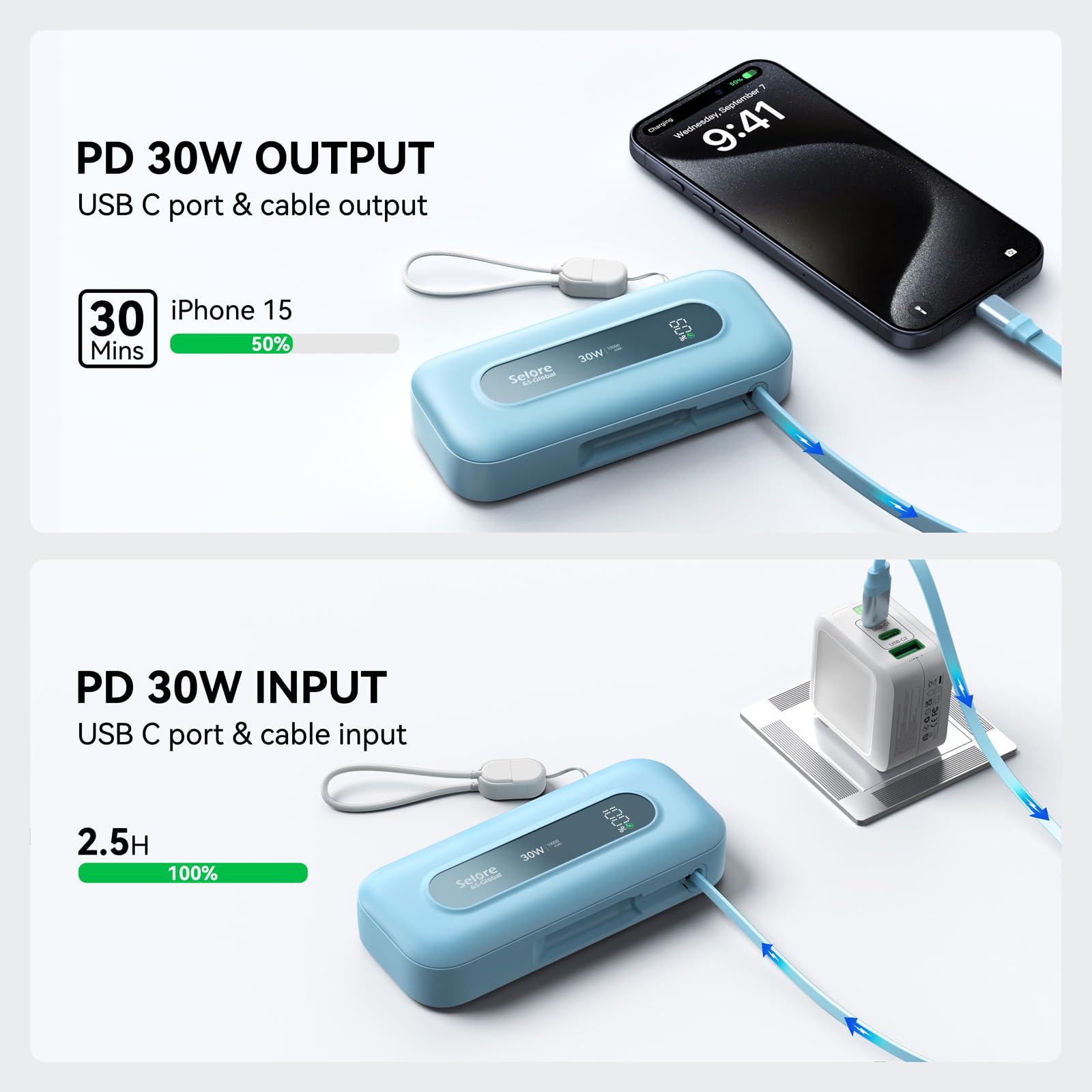 Foto 4 pulgar | Cargador Portátil Power Bank 10000 Mah 30 W De Carga Rápida - Venta Internacional.
