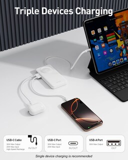 Foto 5 | Cargador Portátil Iwalk De 10000 Mah Con Carga Rápida Pd De 30 W, Color Blanco - Venta Internacional.