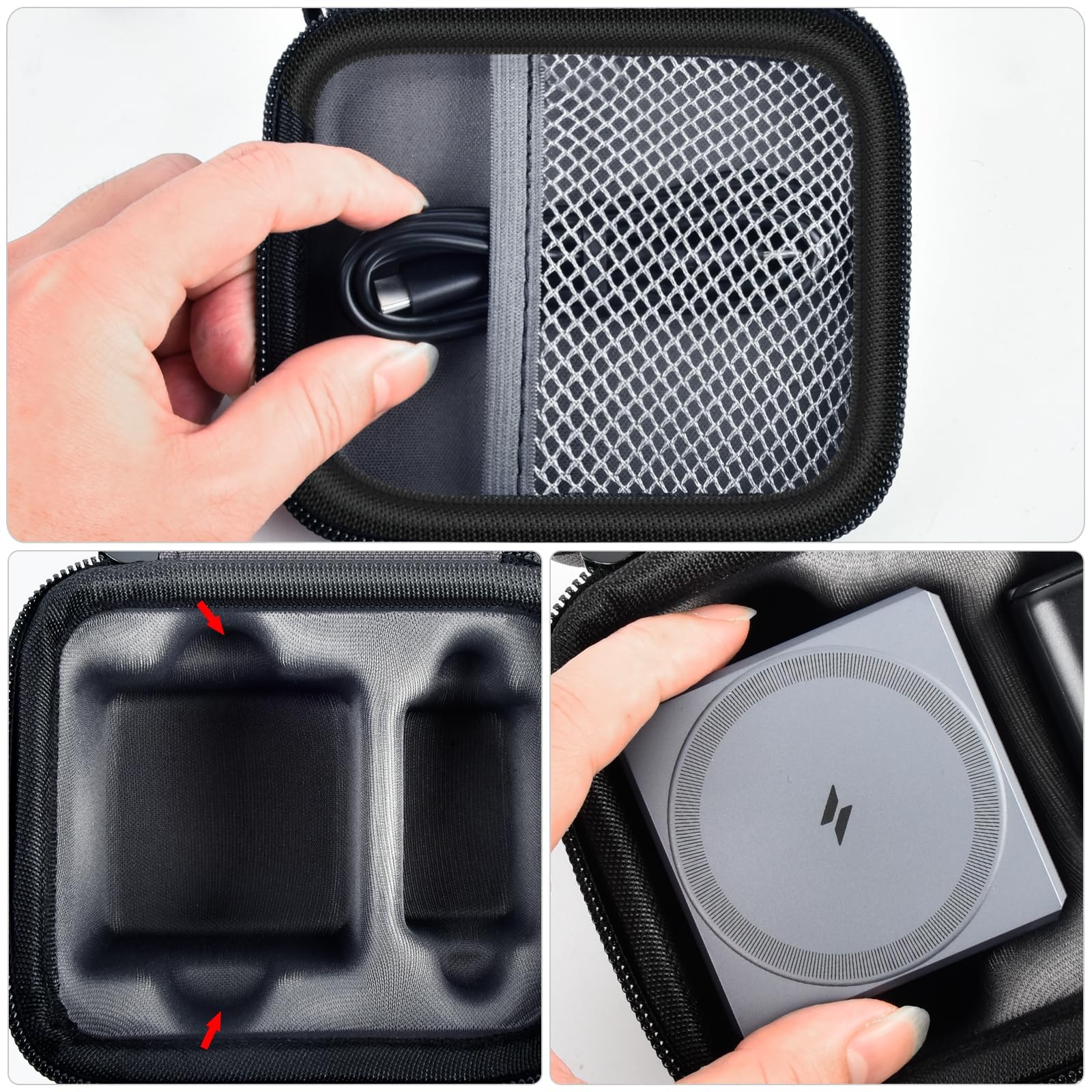 Foto 4 pulgar | Funda De Almacenamiento Paiyule Compatible Con Anker Cube Magsafe 3 En 1 - Venta Internacional.
