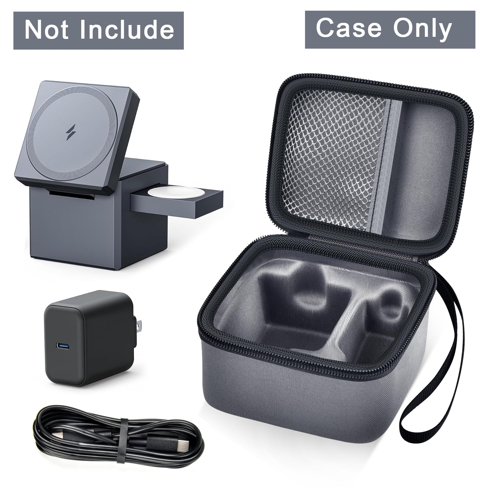 Foto 5 pulgar | Funda De Almacenamiento Paiyule Compatible Con Anker Cube Magsafe 3 En 1 - Venta Internacional.