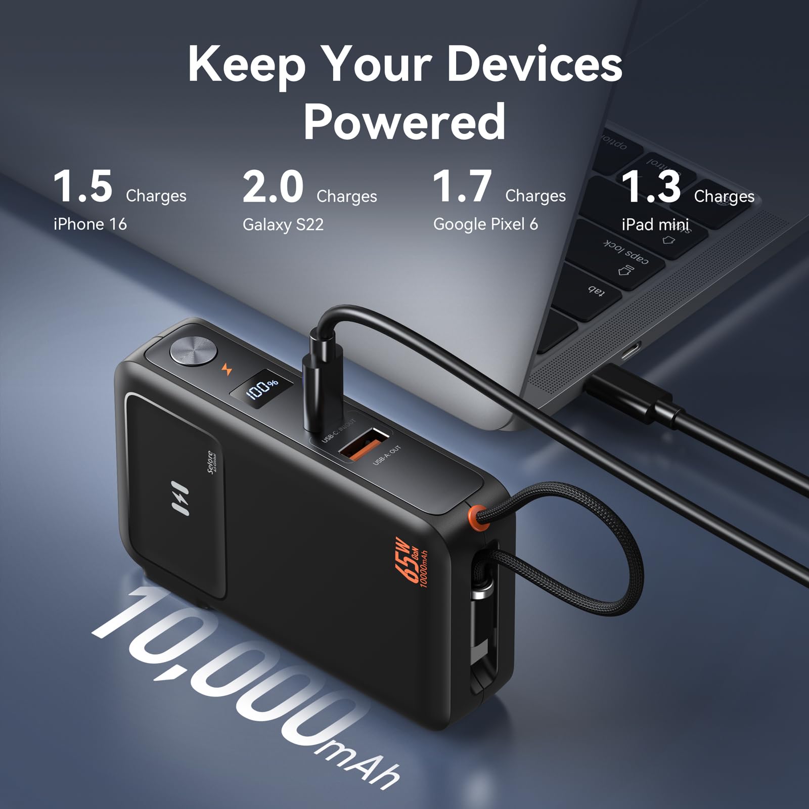 Foto 5 pulgar | Cargador Portátil Selore&s-global 3 En 1 De 10.000 Mah Para Iphone - Venta Internacional.