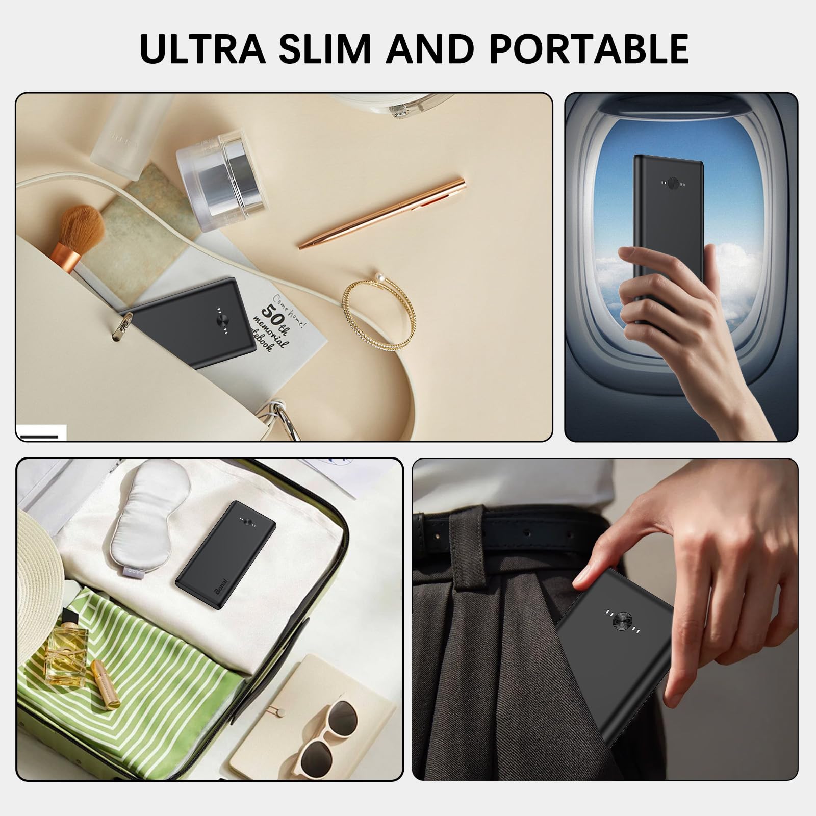 Foto 3 pulgar | Cargador Portátil Power Bank Bonai 10000mah Usb-c 5v/3a - Negro - Venta Internacional.
