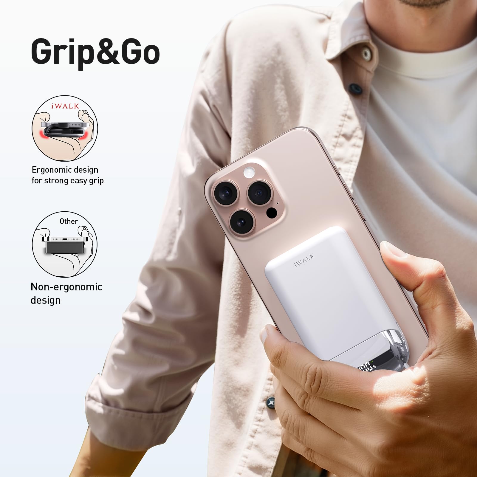Foto 7 pulgar | Cargador Portátil Iwalk De 10.000 Mah, Magnético, 40 W, Carga Rápida - Venta Internacional.