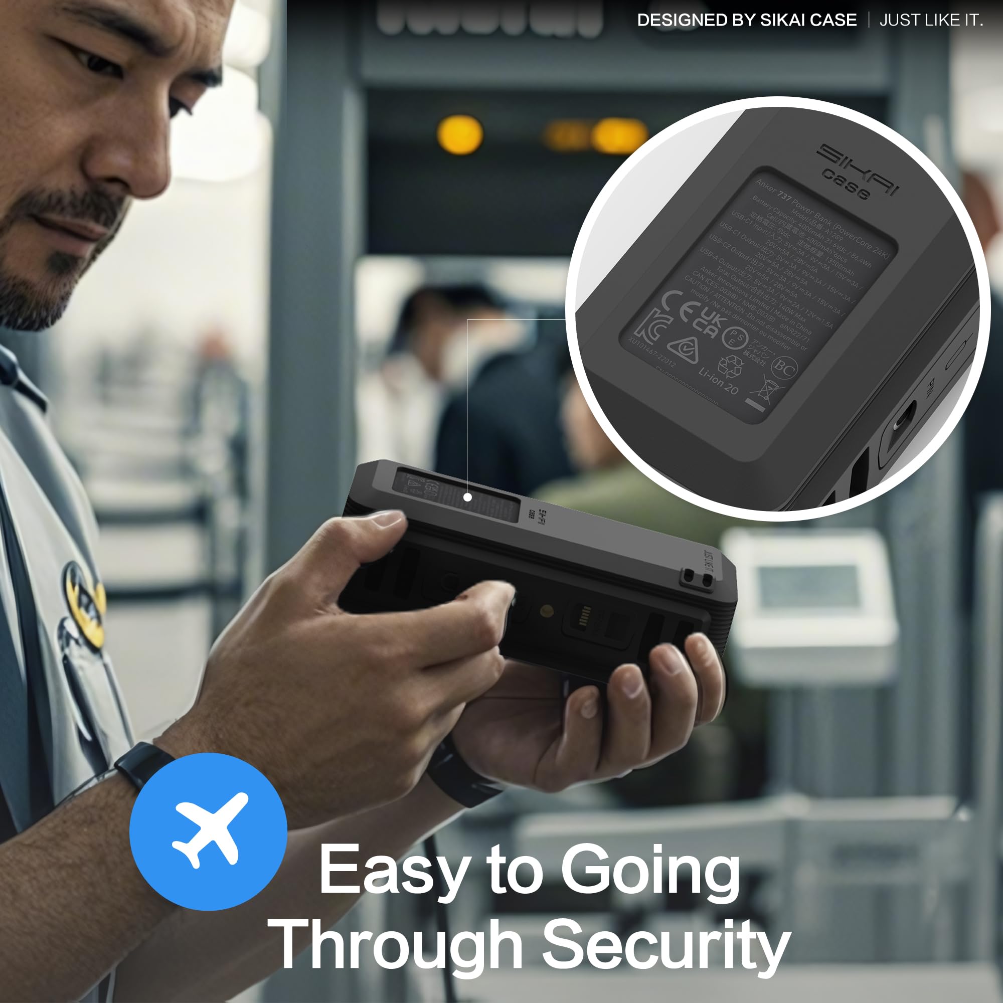 Foto 7 pulgar | Funda De Silicona Para Batería Externa Anker 737 De 24 000 Mah Con Ranura Sd/sim - Venta Internacional.